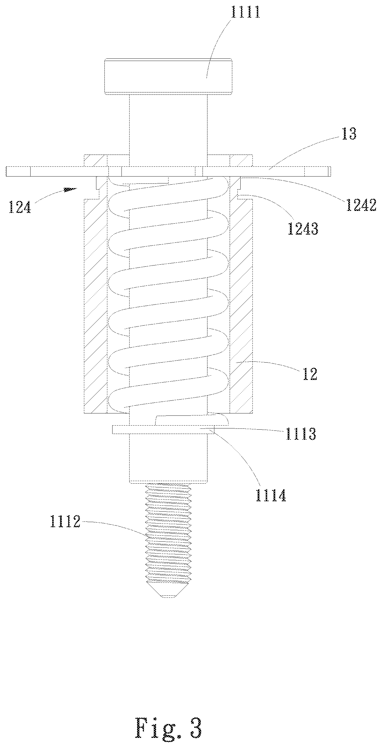 Patent US12448995 Figure 4 – Screw fixing structure for heat dissipation unit and heat dissipation unit using same