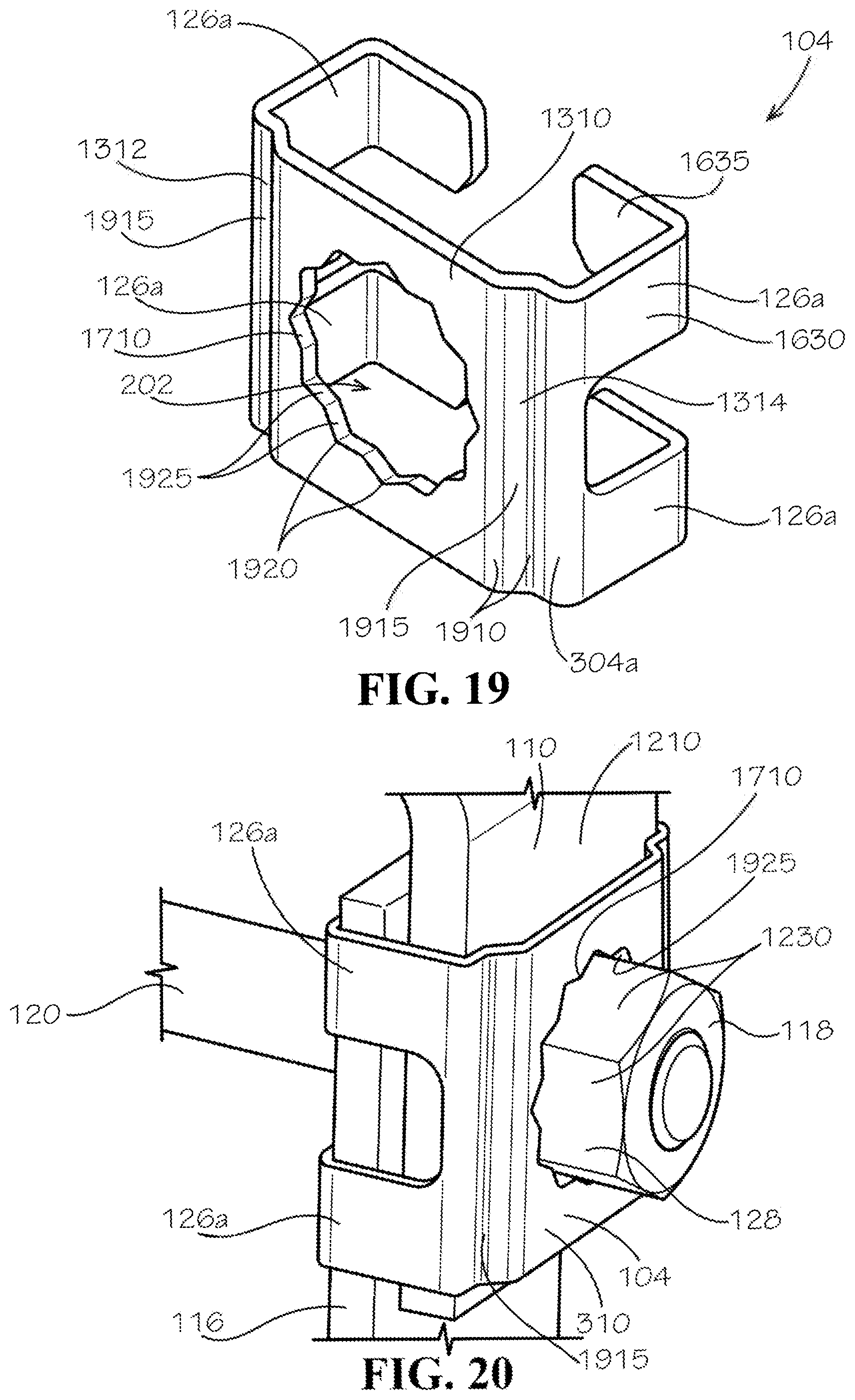 Patent US12448996 Figure 18 – Pipe hanger with lock tab washer