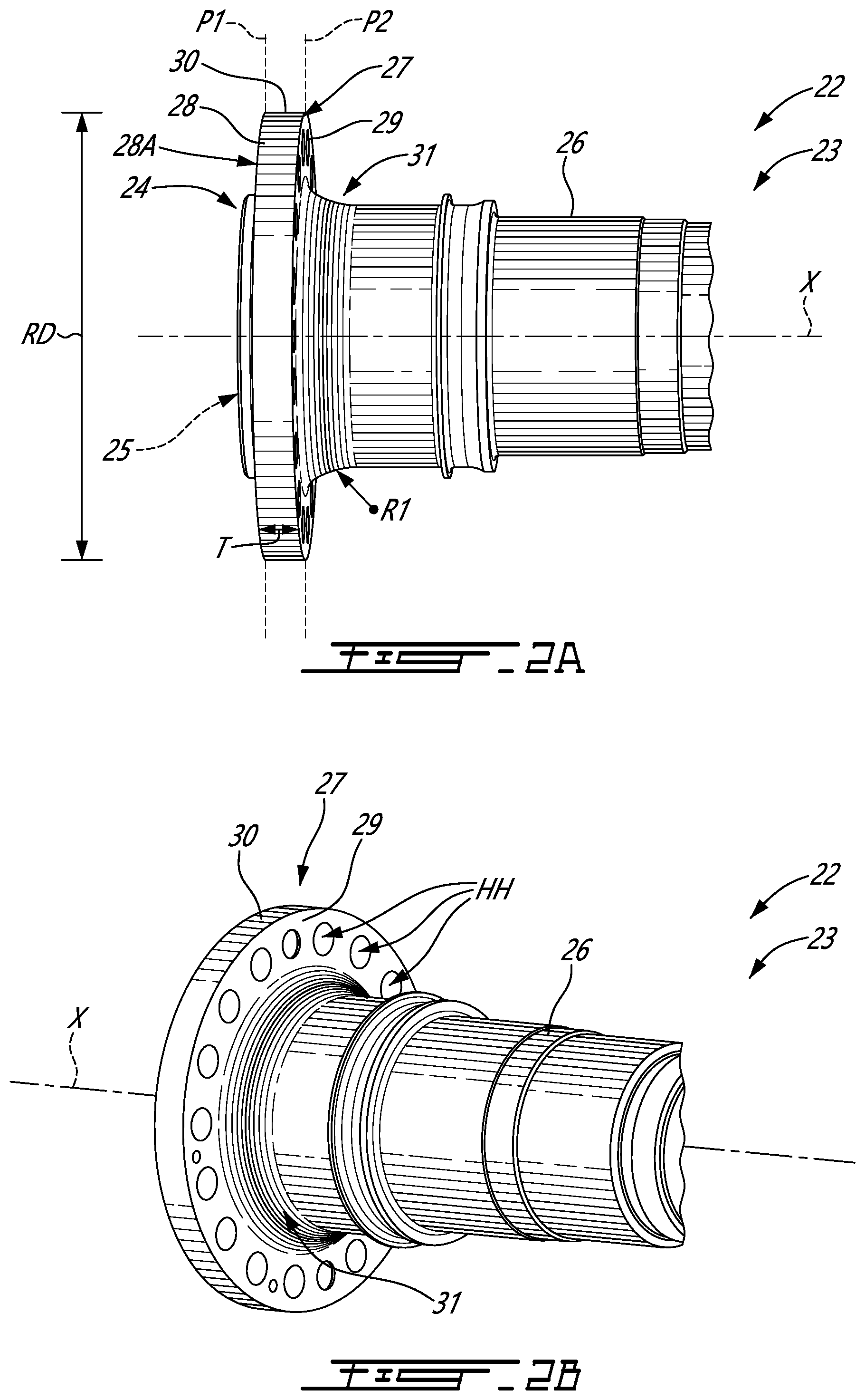 Patent US12448998 Figure 2 – Propeller shaft assembly for aircraft engine