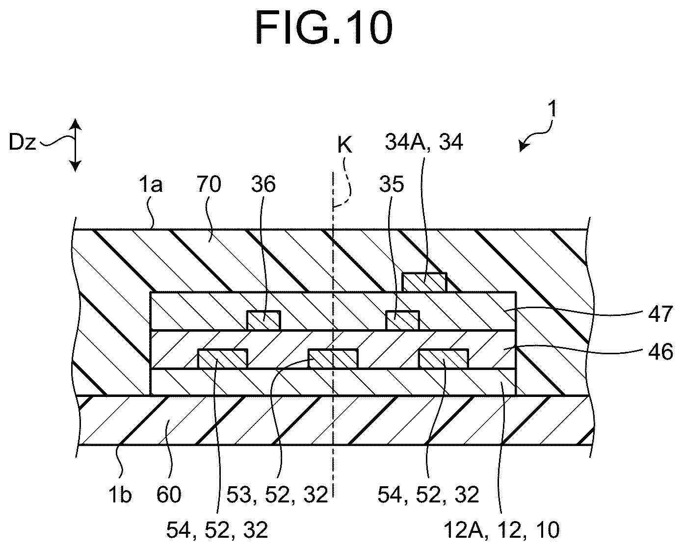 Patent US12453003 Figure 10 – Stretchable device