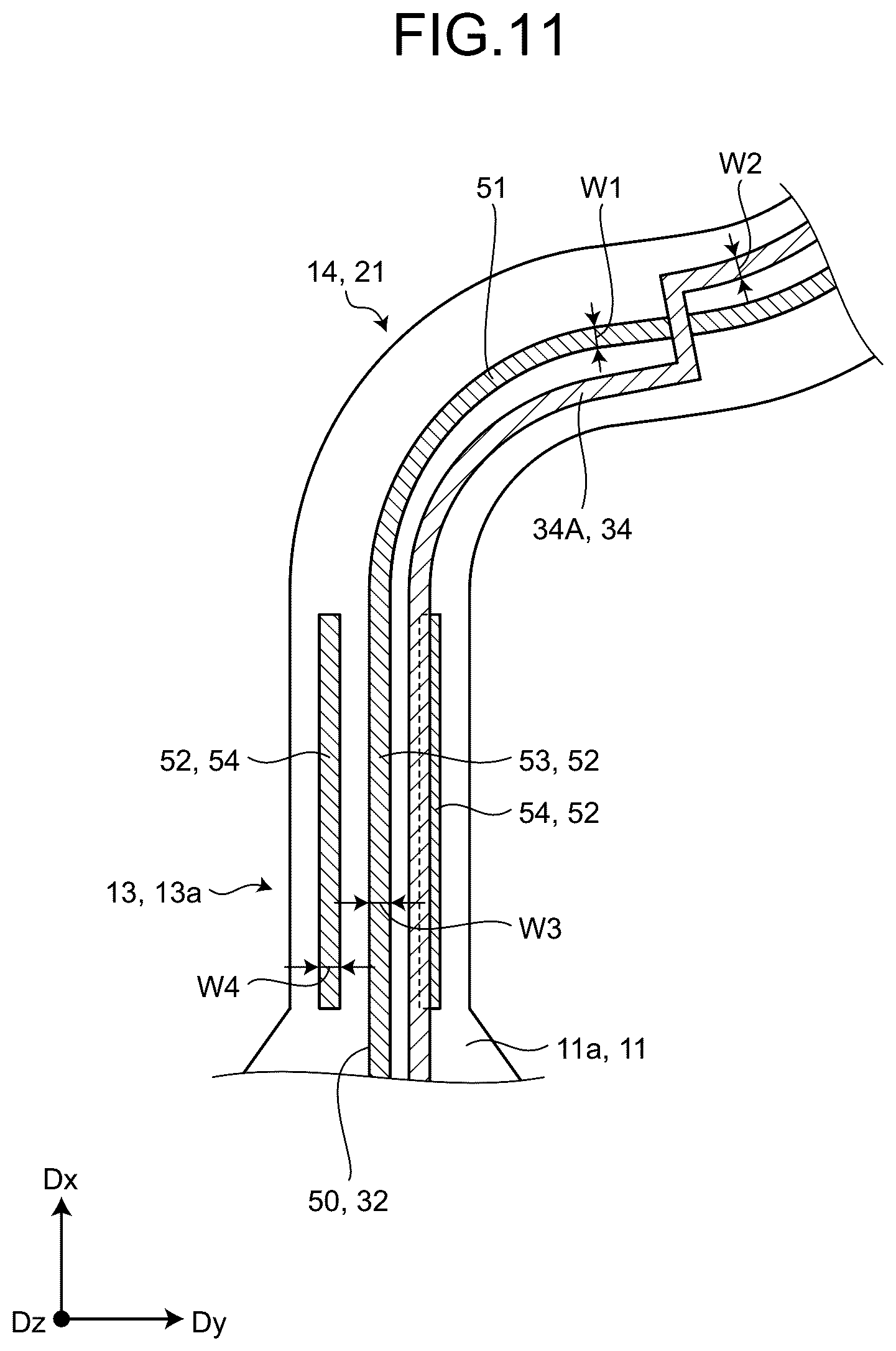 Patent US12453003 Figure 11 – Stretchable device