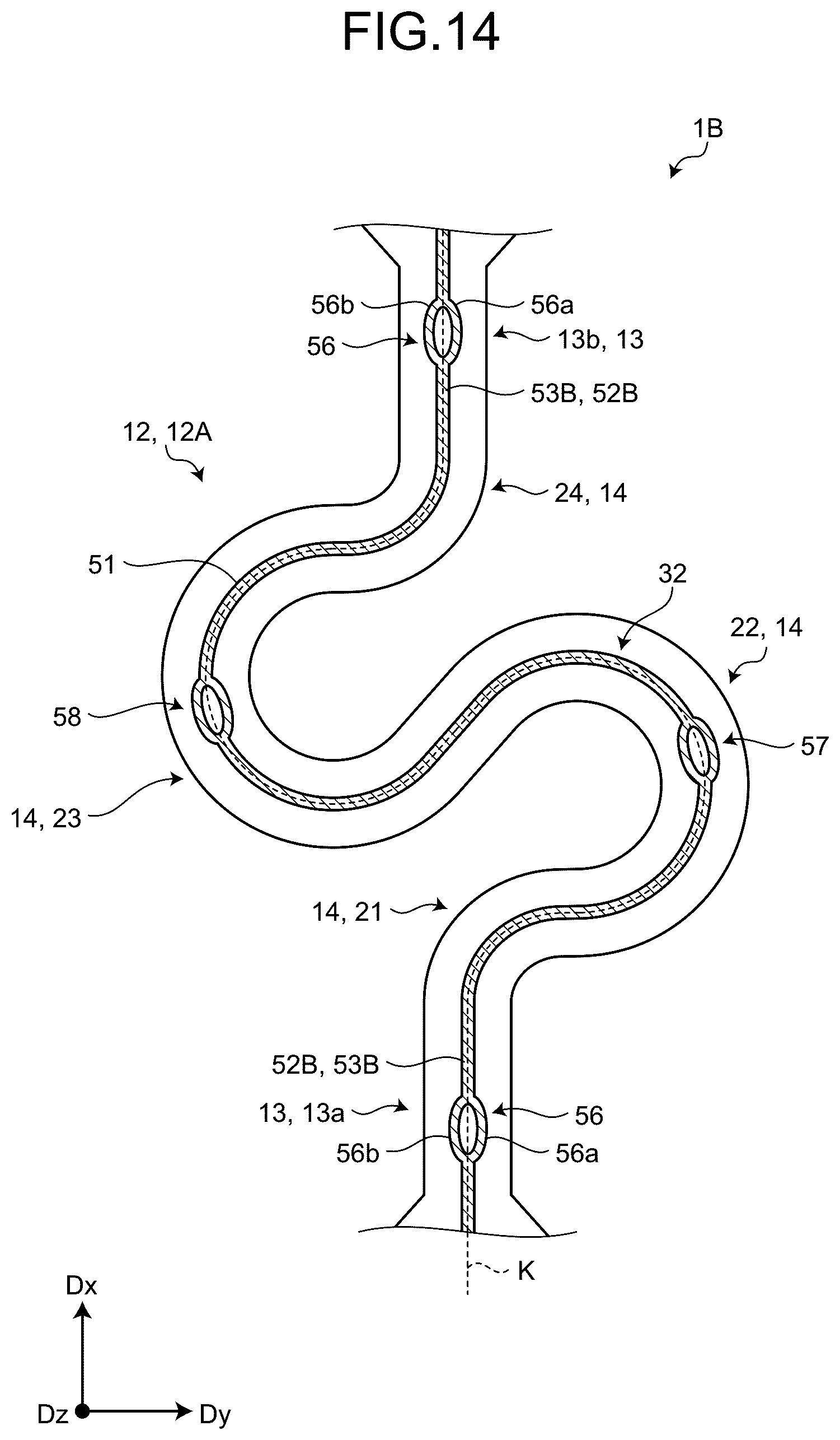 Patent US12453003 Figure 14 – Stretchable device