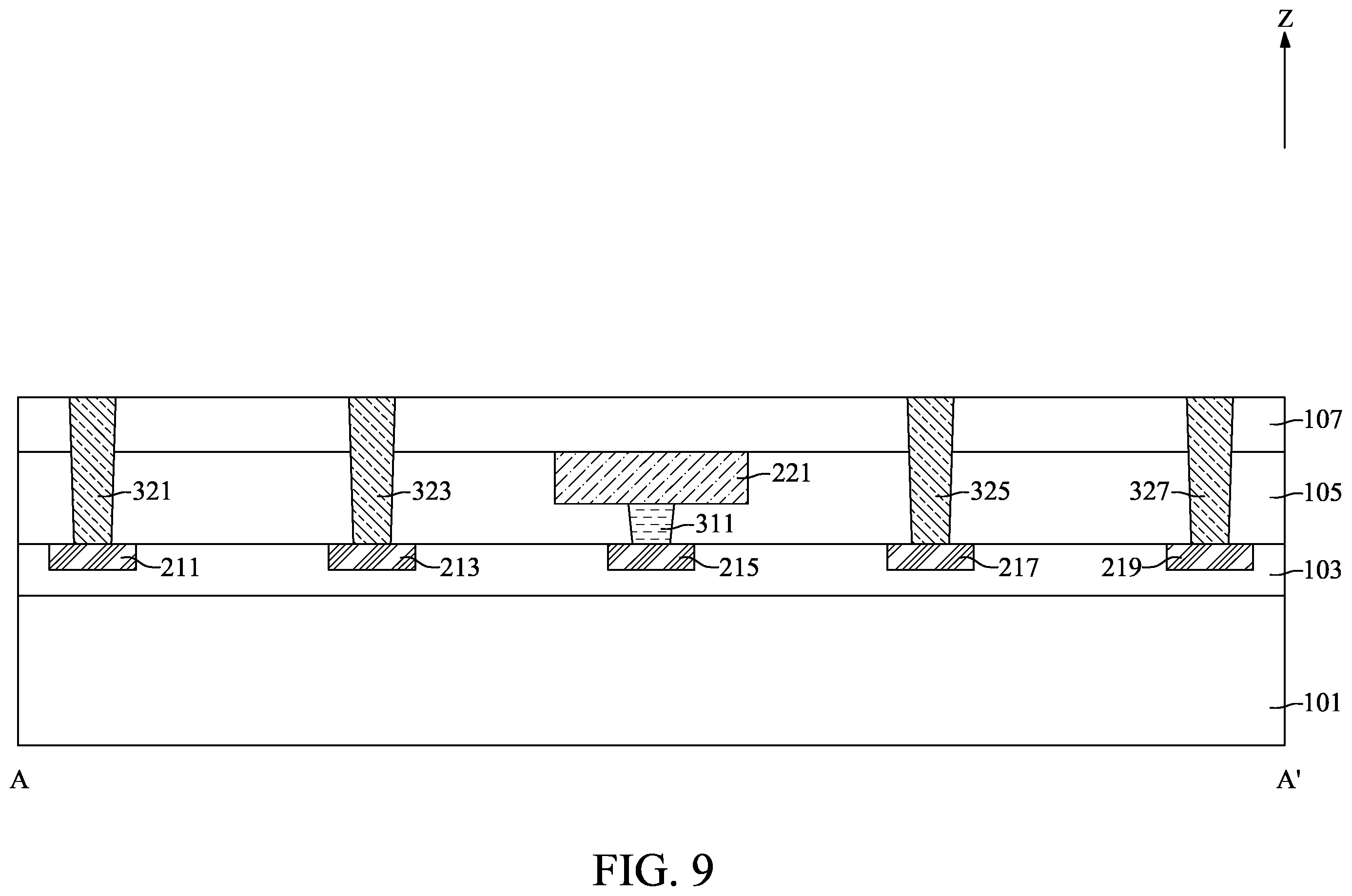 Patent US12453008 Figure 9 – Semiconductor device with selection structure and method for fabricating the same