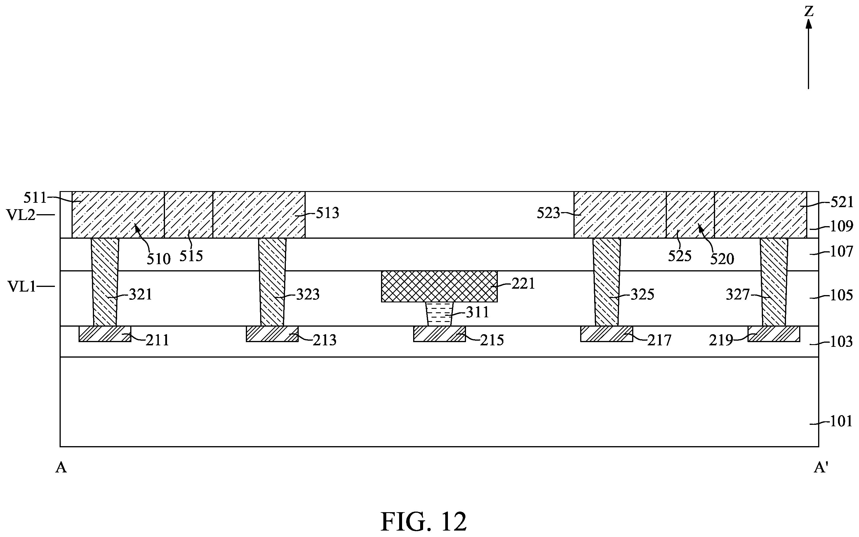 Patent US12453008 Figure 12 – Semiconductor device with selection structure and method for fabricating the same