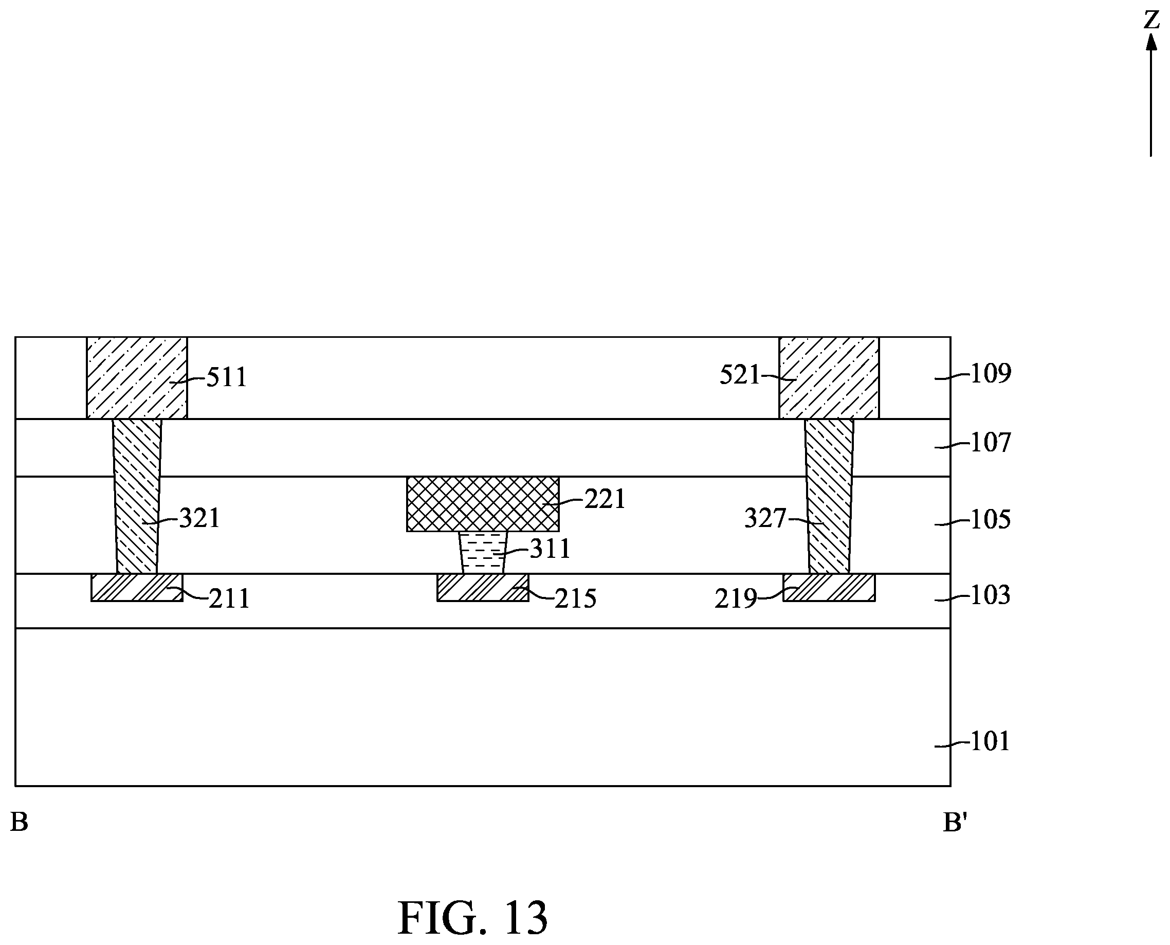 Patent US12453008 Figure 13 – Semiconductor device with selection structure and method for fabricating the same
