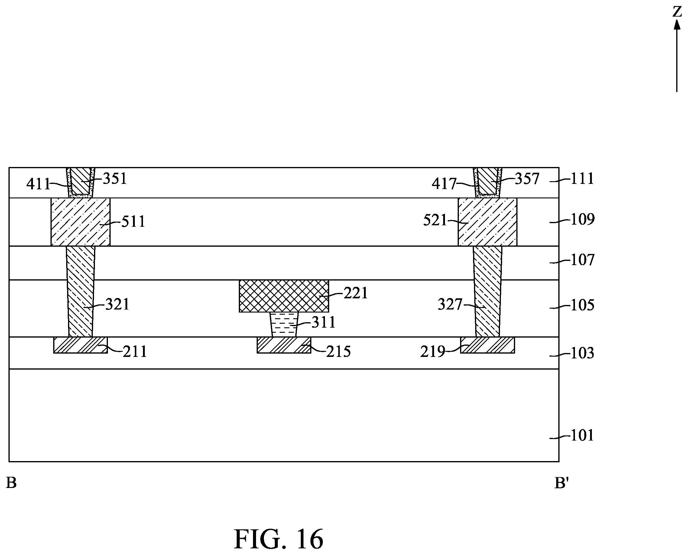 Patent US12453008 Figure 16 – Semiconductor device with selection structure and method for fabricating the same