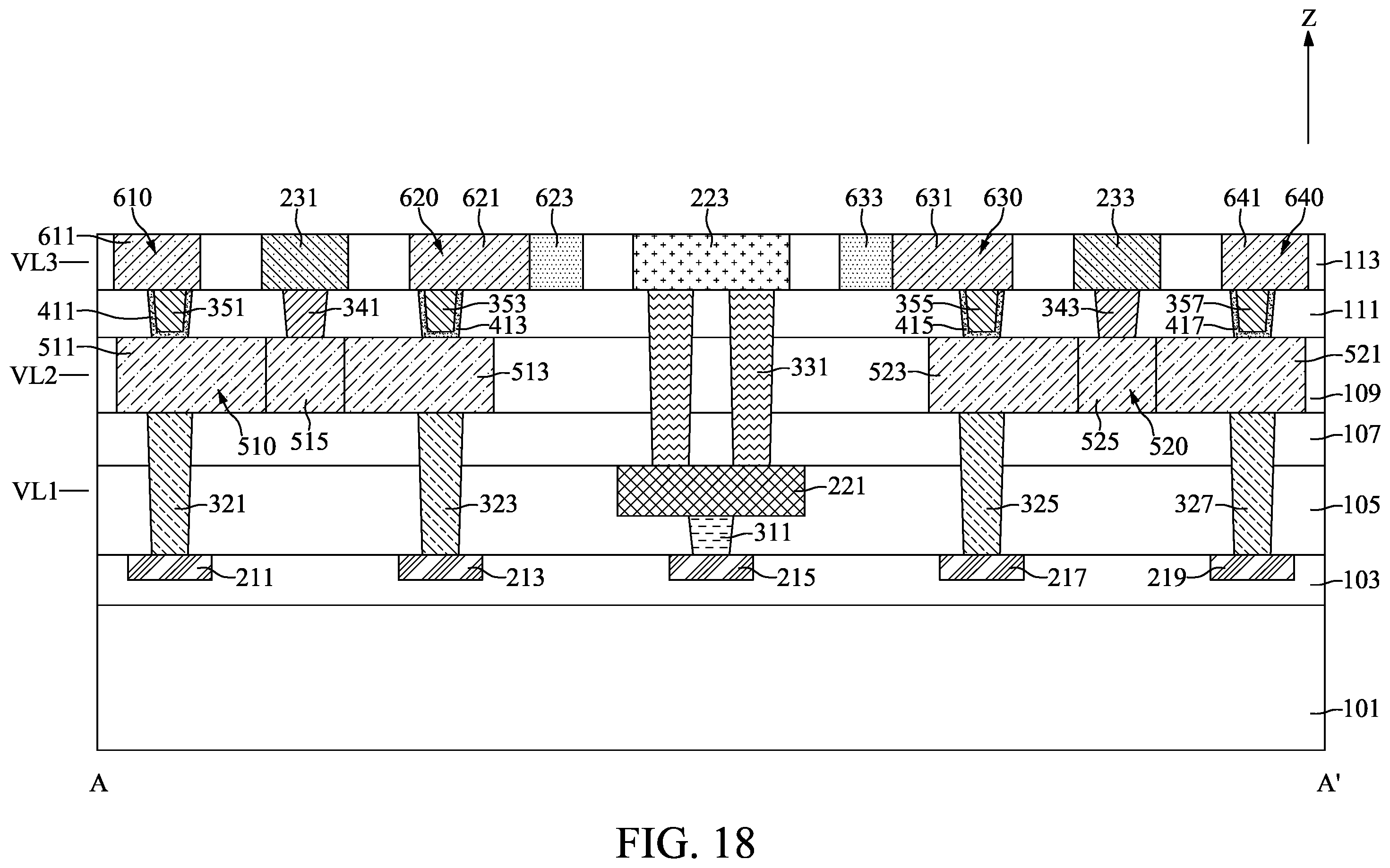 Patent US12453008 Figure 18 – Semiconductor device with selection structure and method for fabricating the same