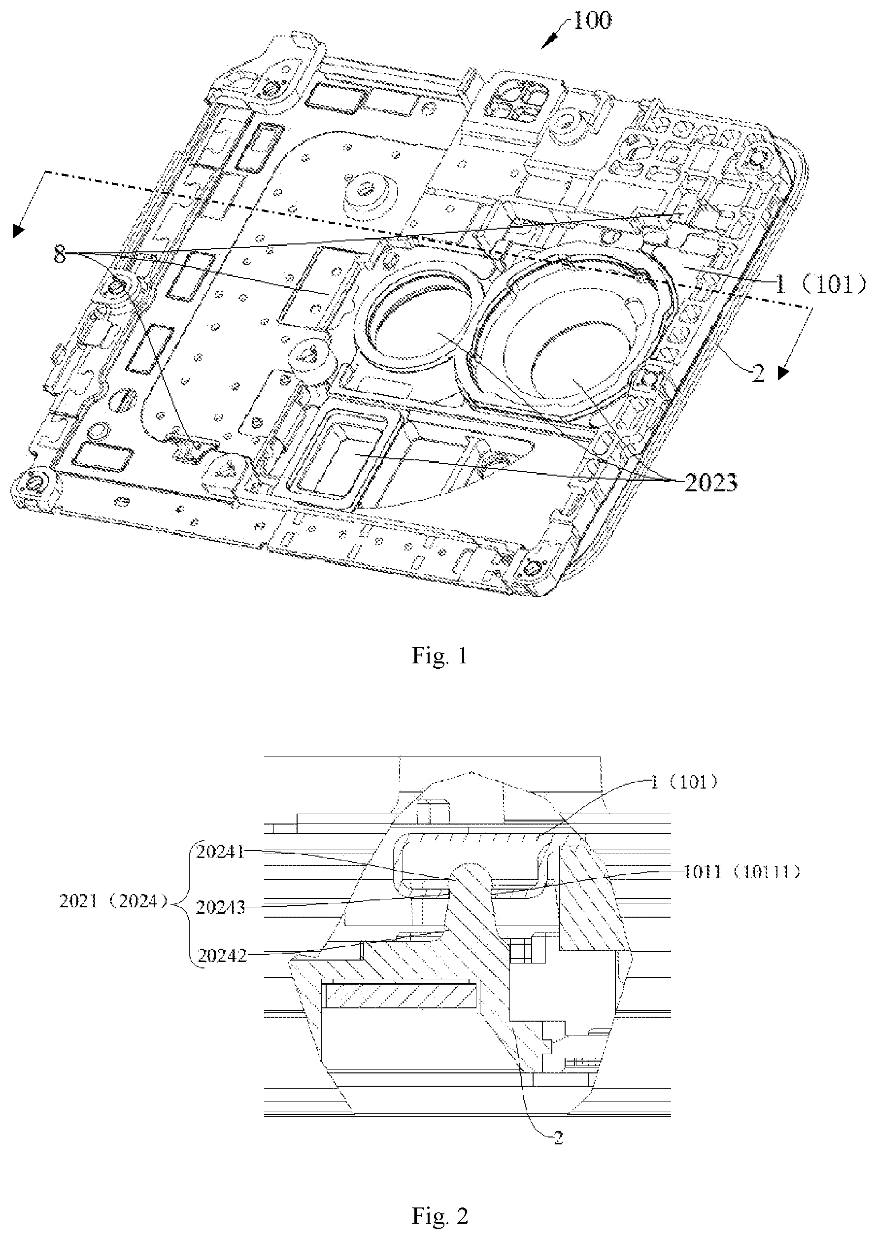 Patent US12453024 Figure 1 – Locking assembly and terminal device