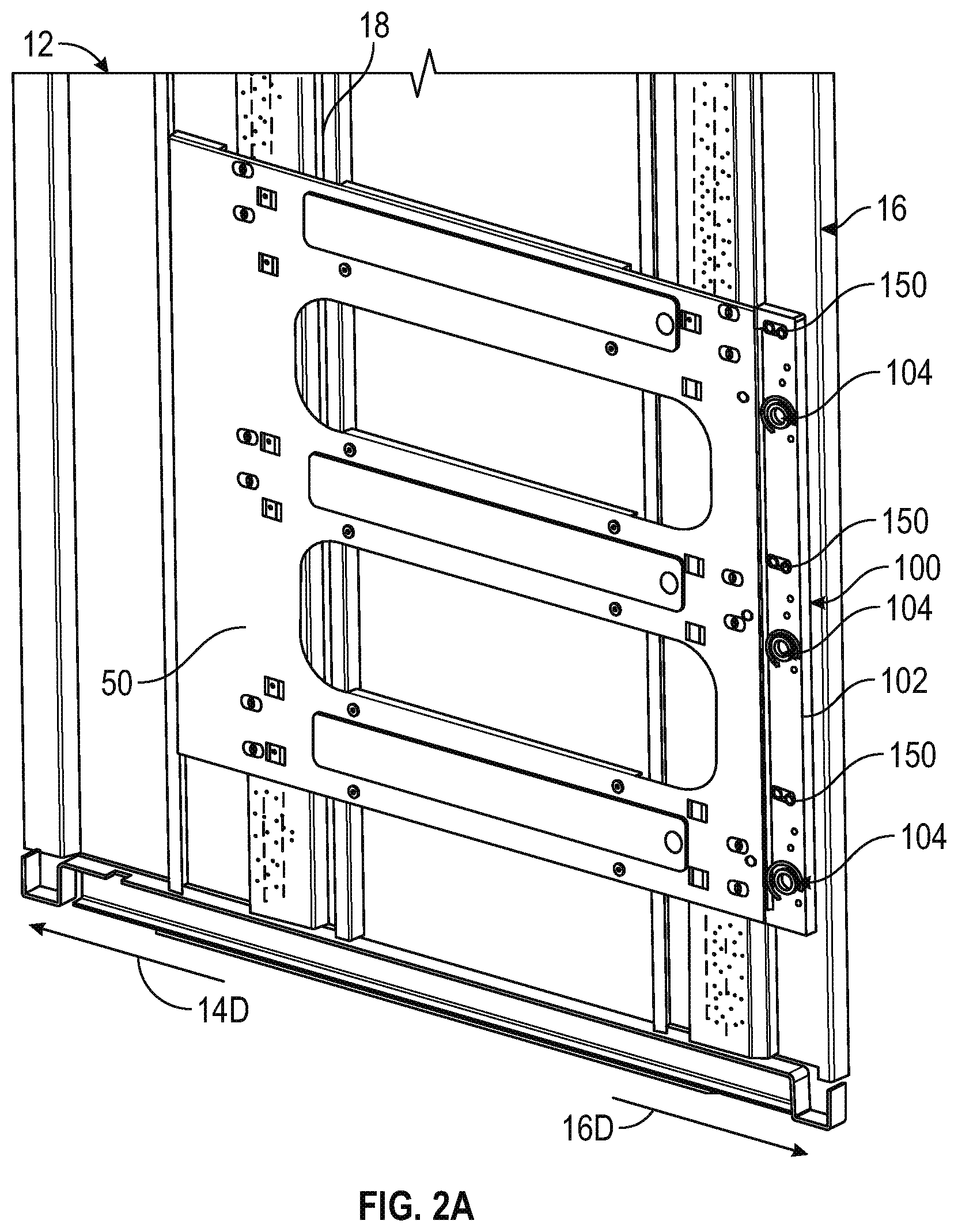 Patent US12453025 Figure 2 – Position lock for rack assembly