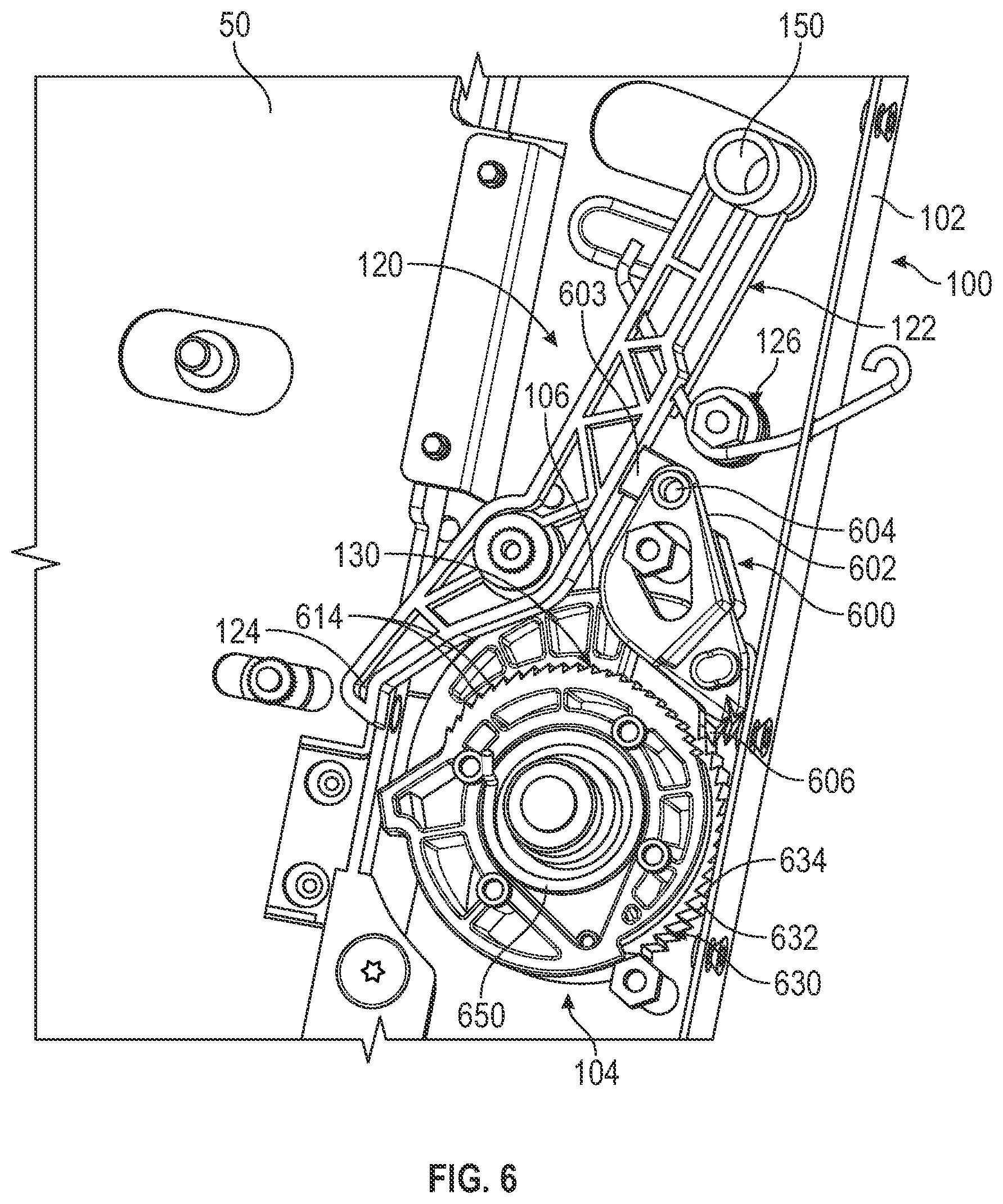 Patent US12453025 Figure 10 – Position lock for rack assembly