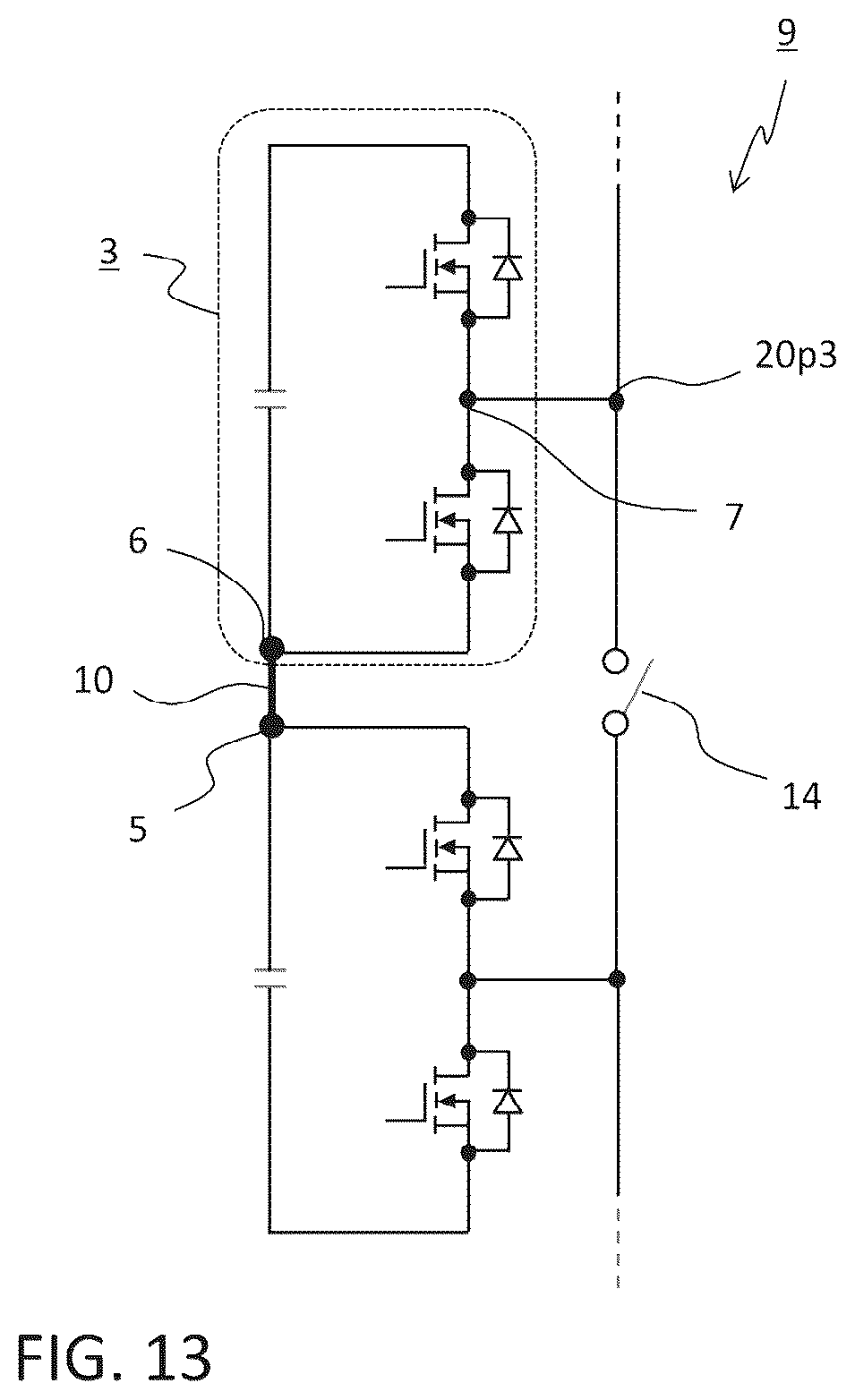 Patent US12453031 Figure 13 – Power conversion device