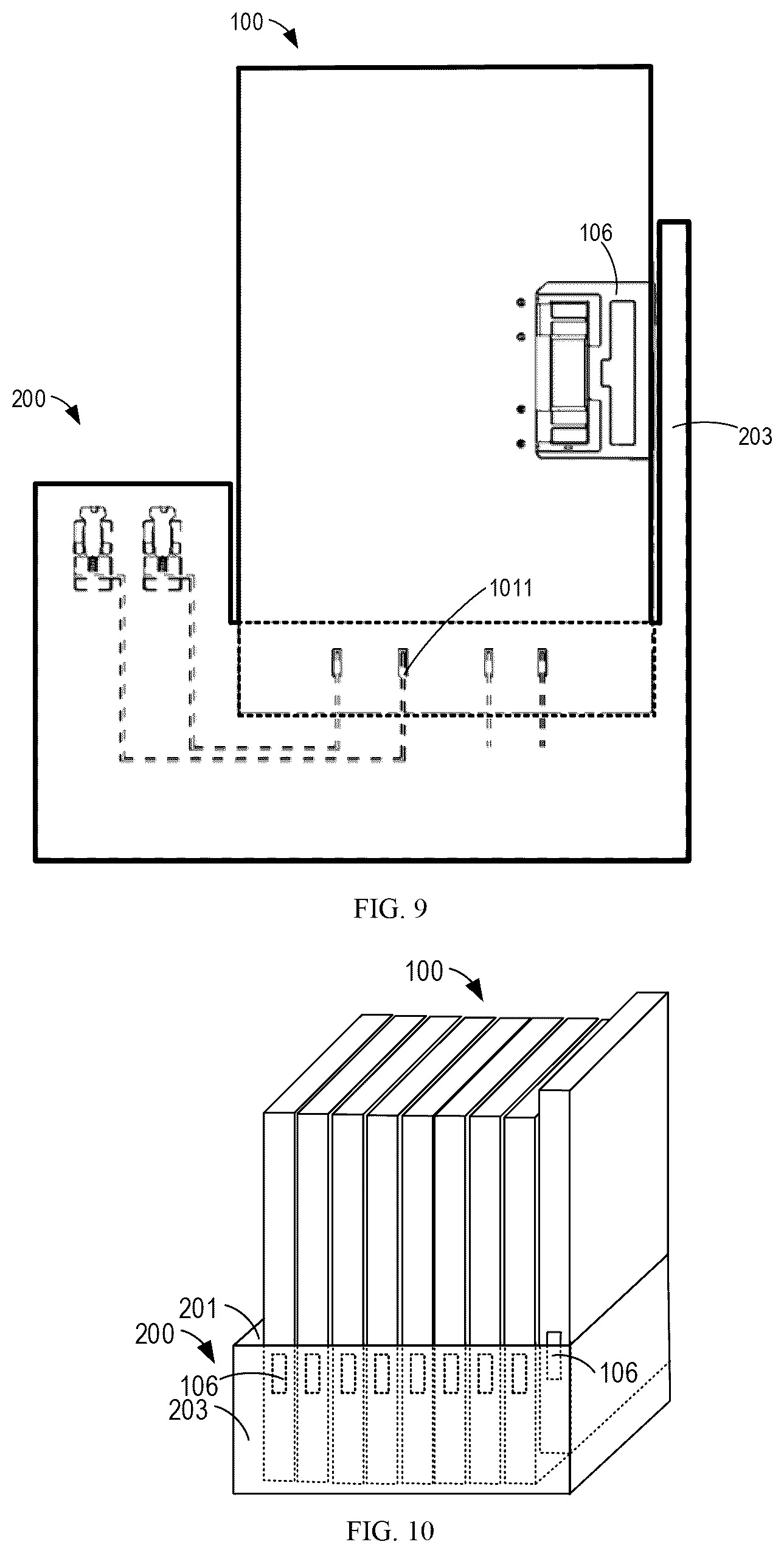Patent US12453033 Figure 5 – Electrical module and associated backplane
