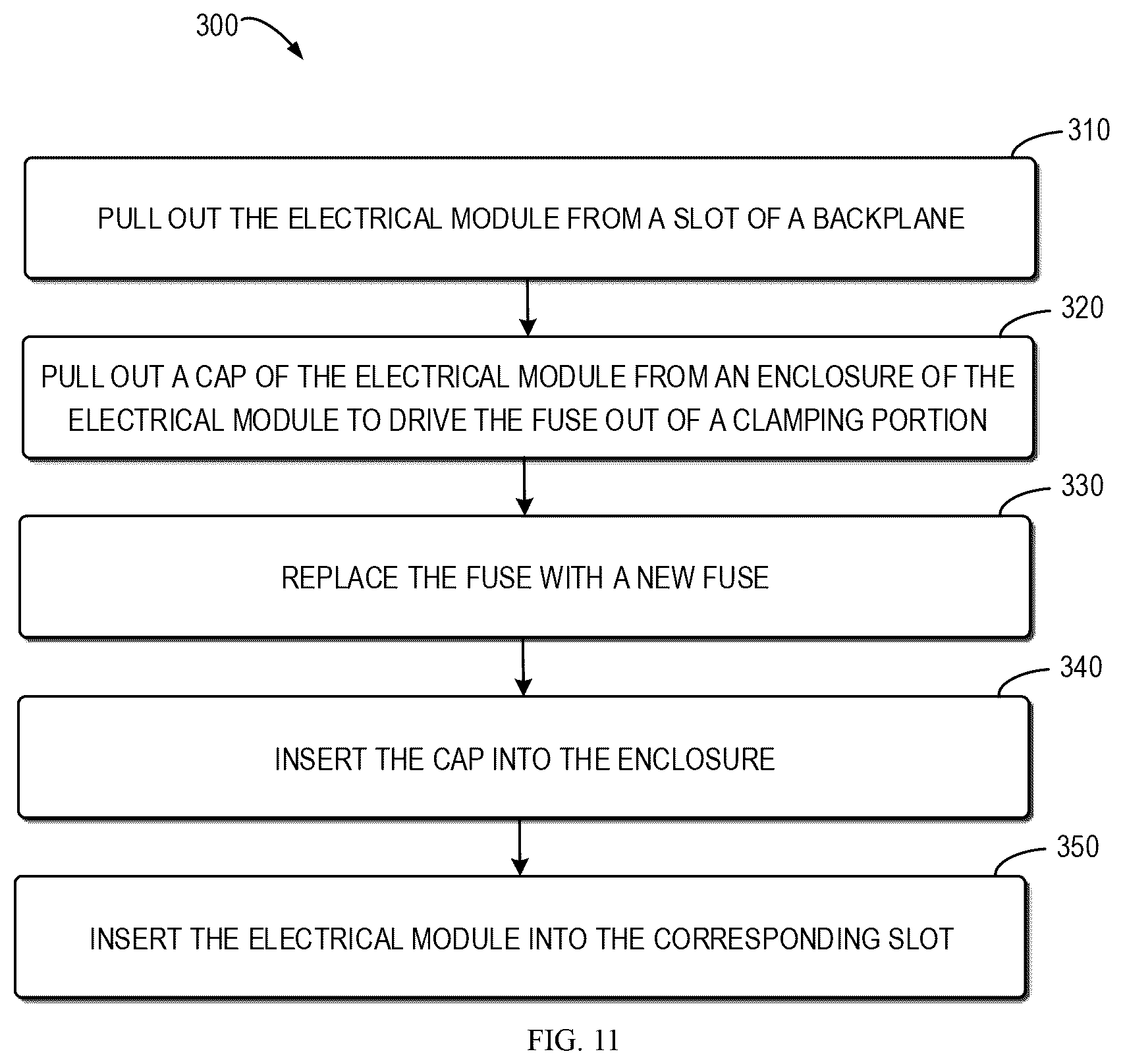 Patent US12453033 Figure 6 – Electrical module and associated backplane