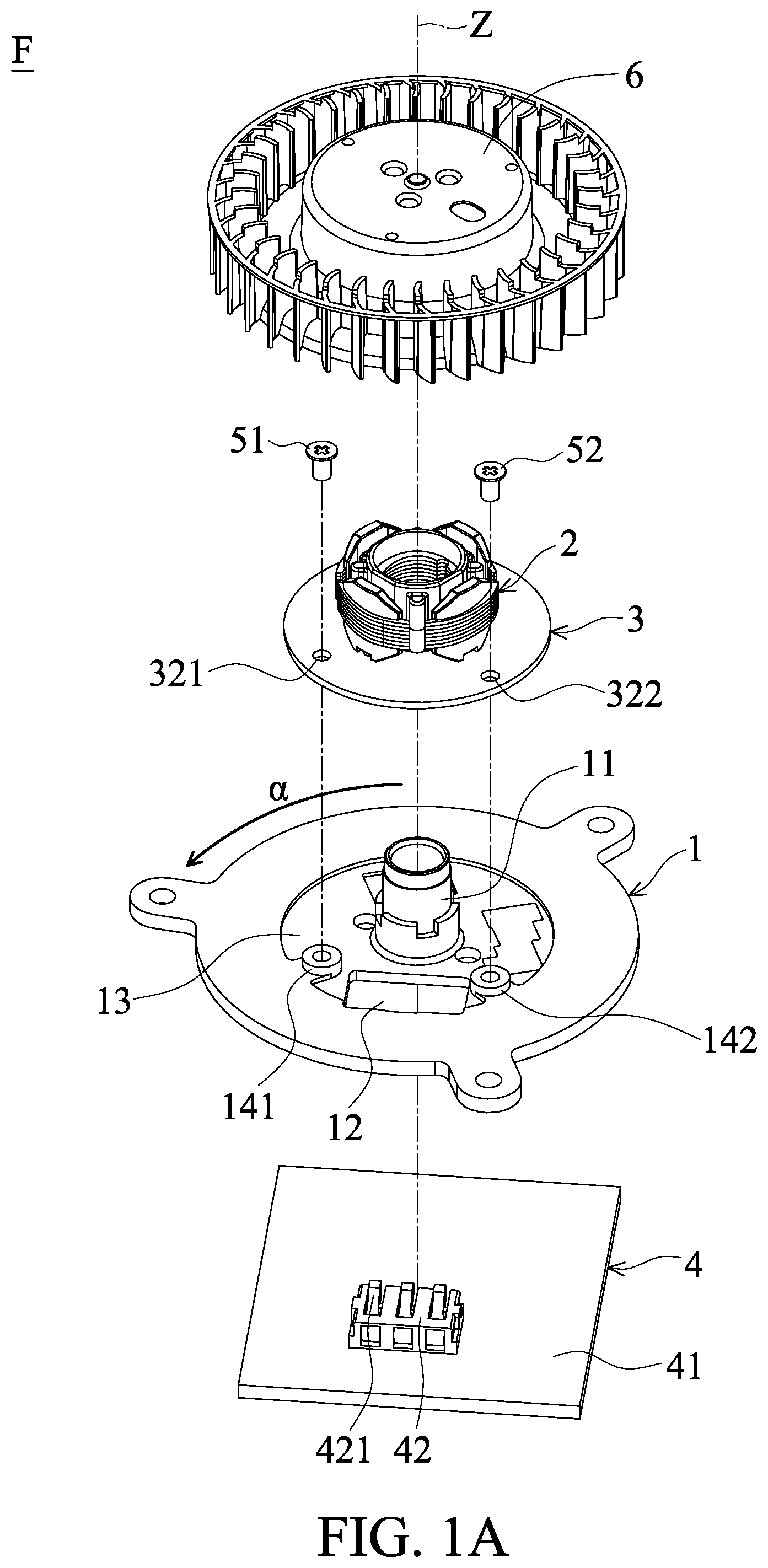 Patent US12453040 Figure 1 – Fan module