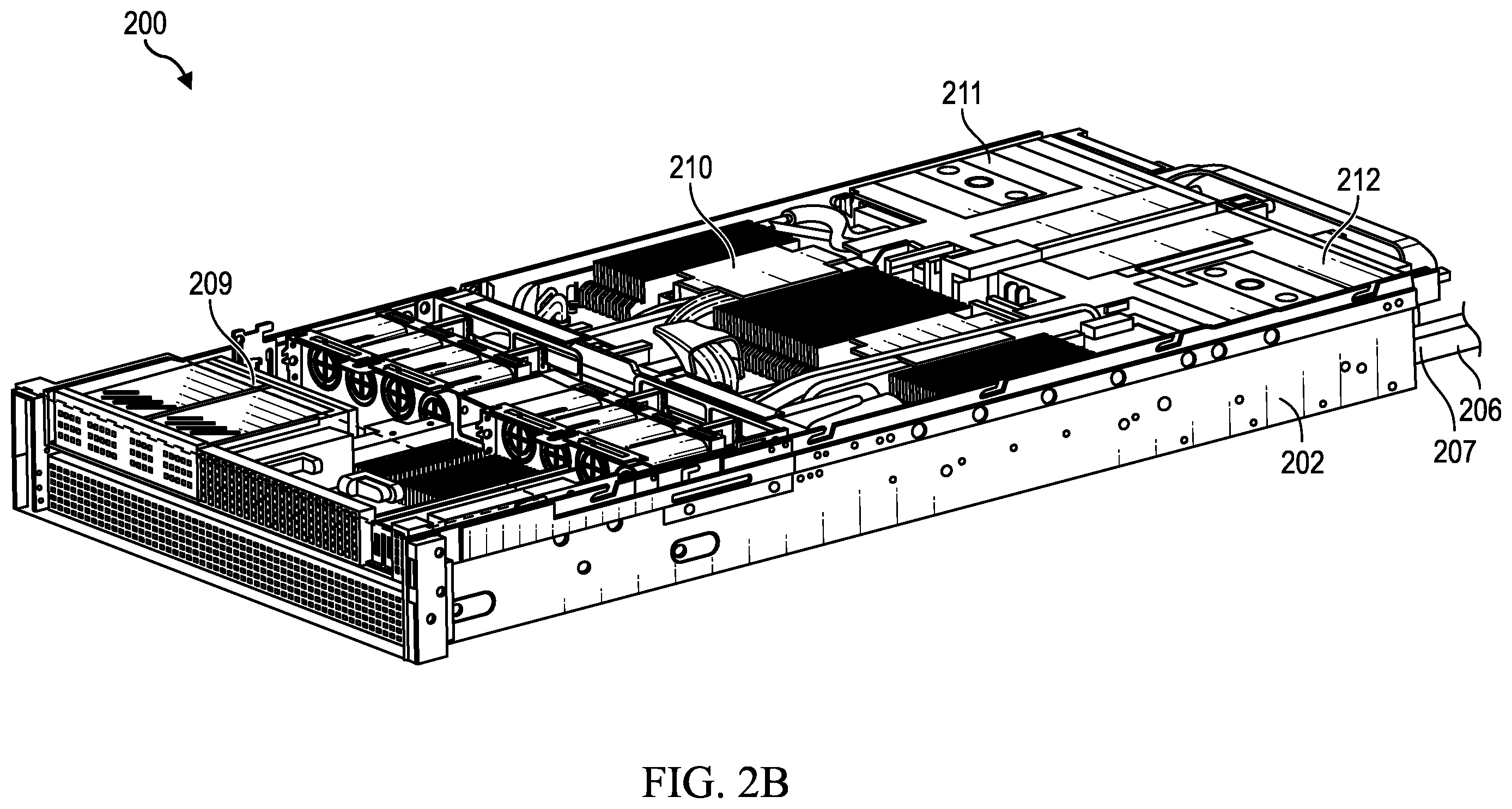 Patent US12453045 Figure 3 – Liquid line routing apparatus for information technology equipment