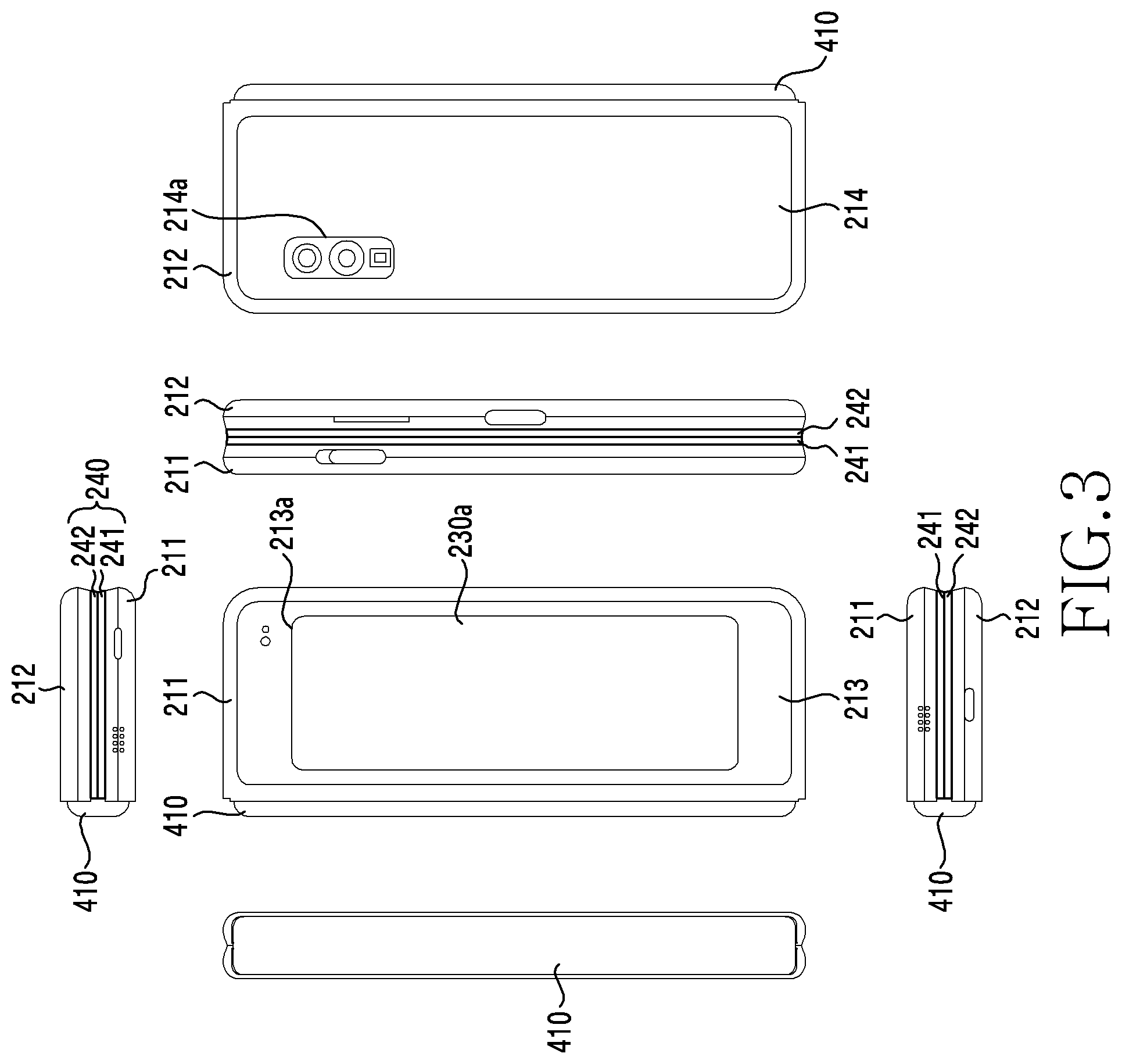 Patent US12453056 Figure 3 – Foldable electronic device comprising heat-dissipating structure