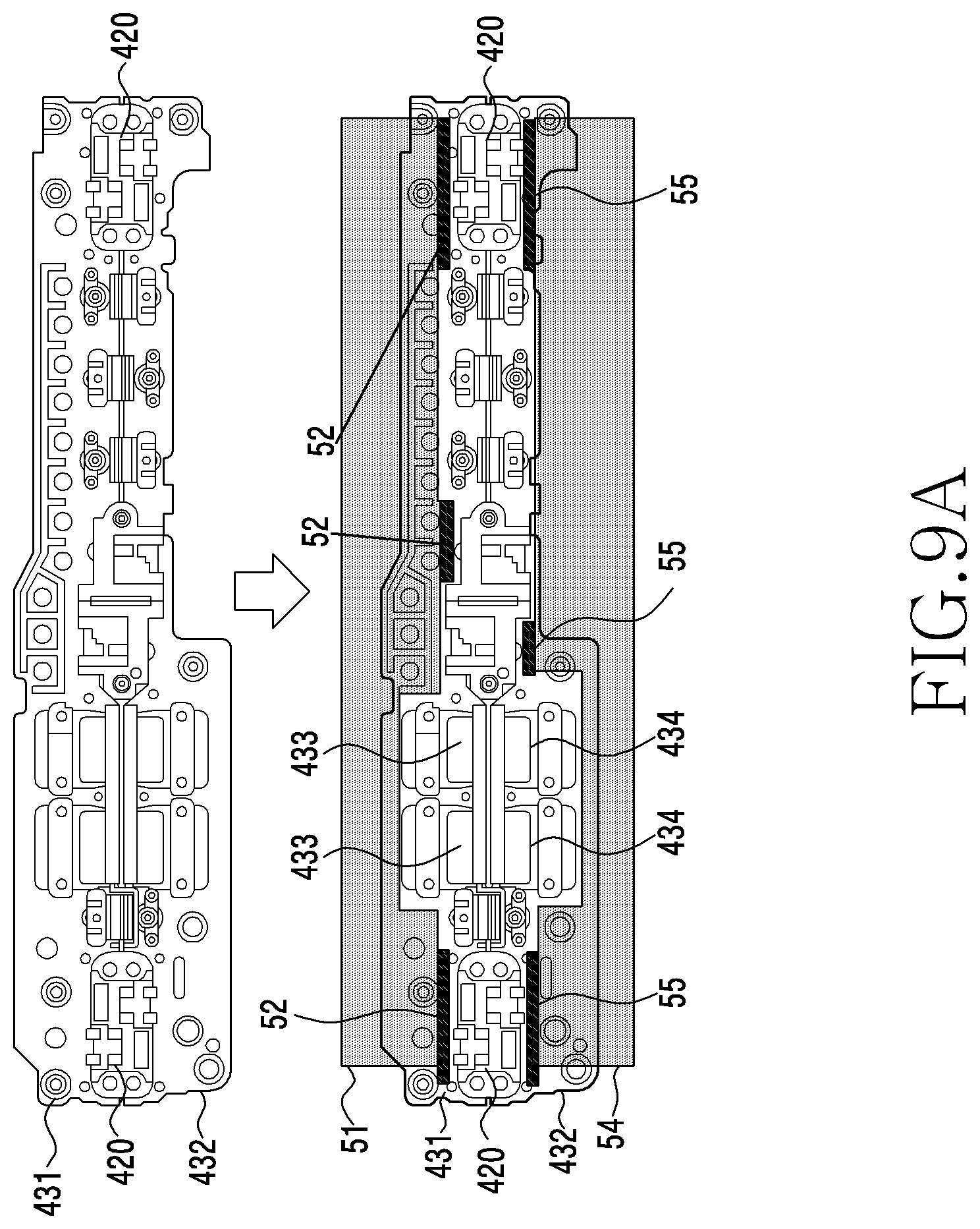 Patent US12453056 Figure 11 – Foldable electronic device comprising heat-dissipating structure