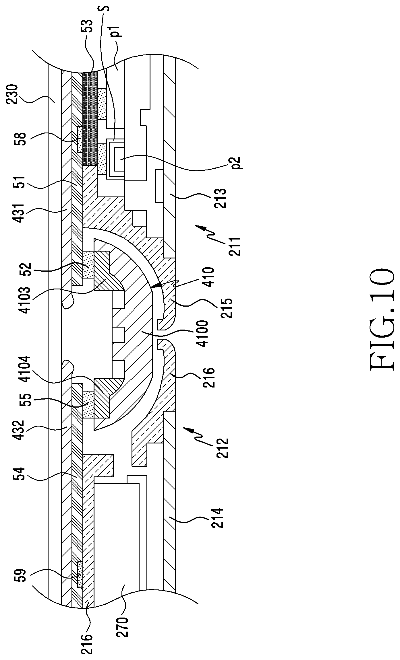 Patent US12453056 Figure 13 – Foldable electronic device comprising heat-dissipating structure