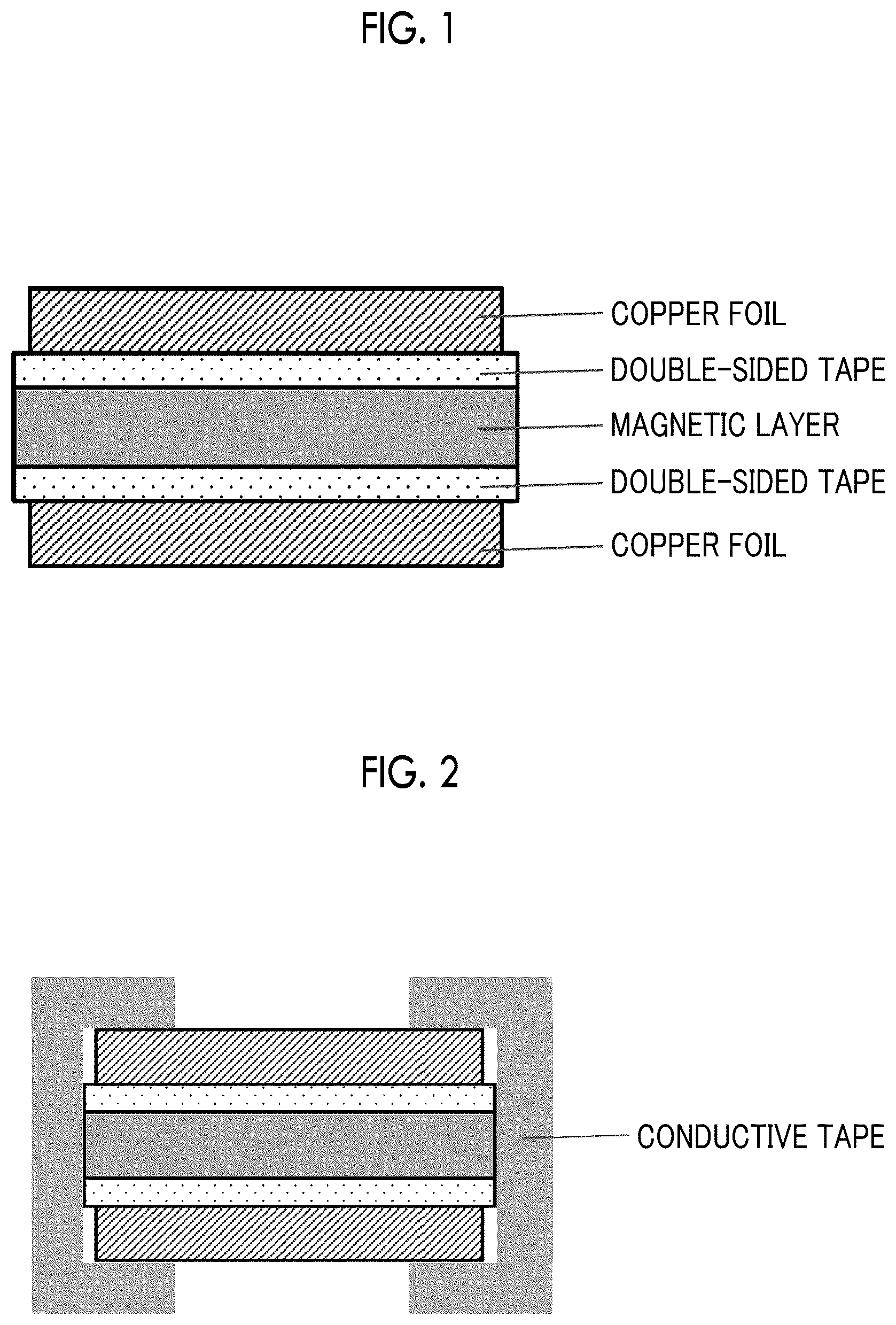 Patent US12453066 Figure 1 – Electromagnetic wave shielding material, electronic component, and electronic apparatus