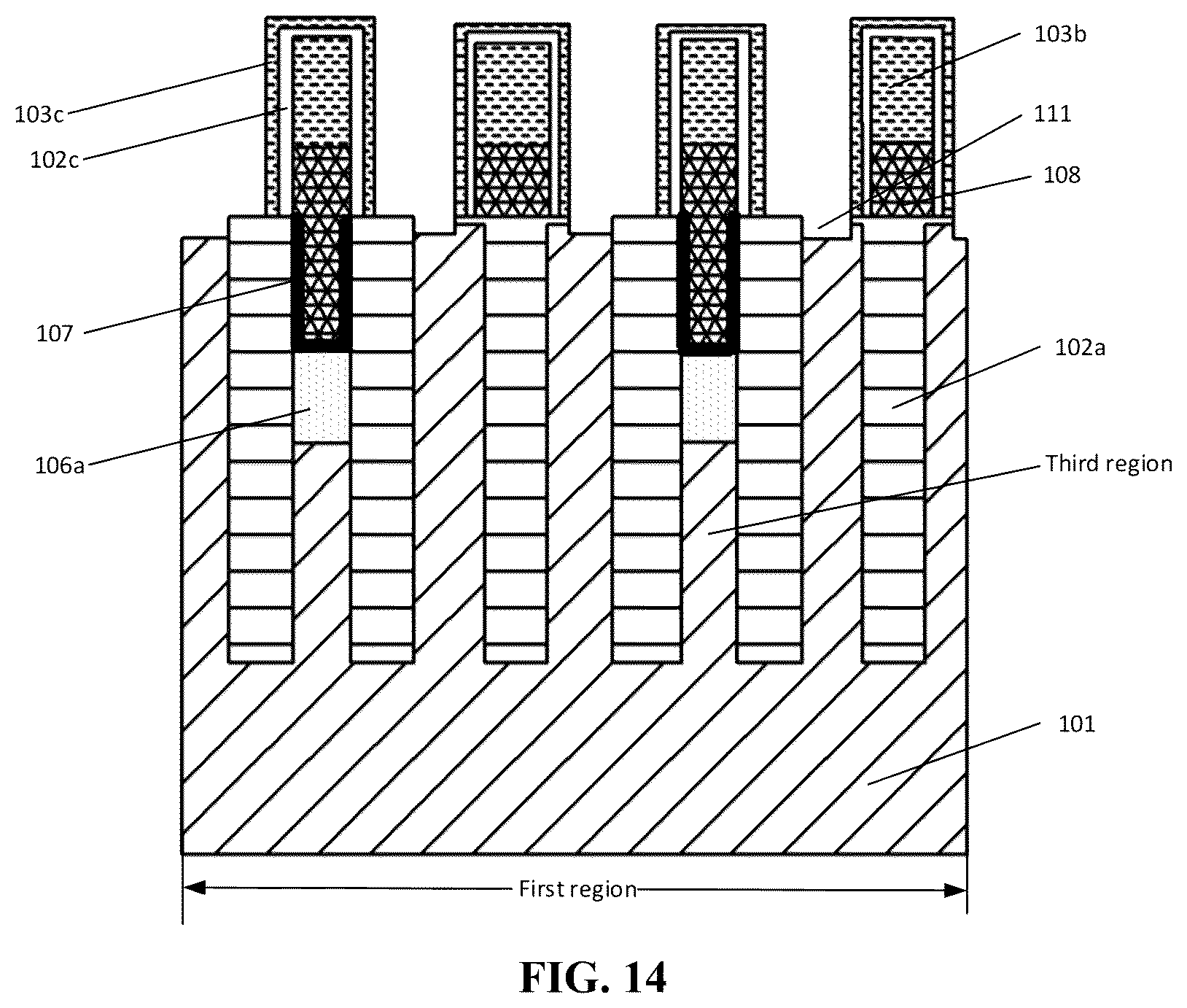 Patent US12453081 Figure 14 – Method of forming a bit line structure