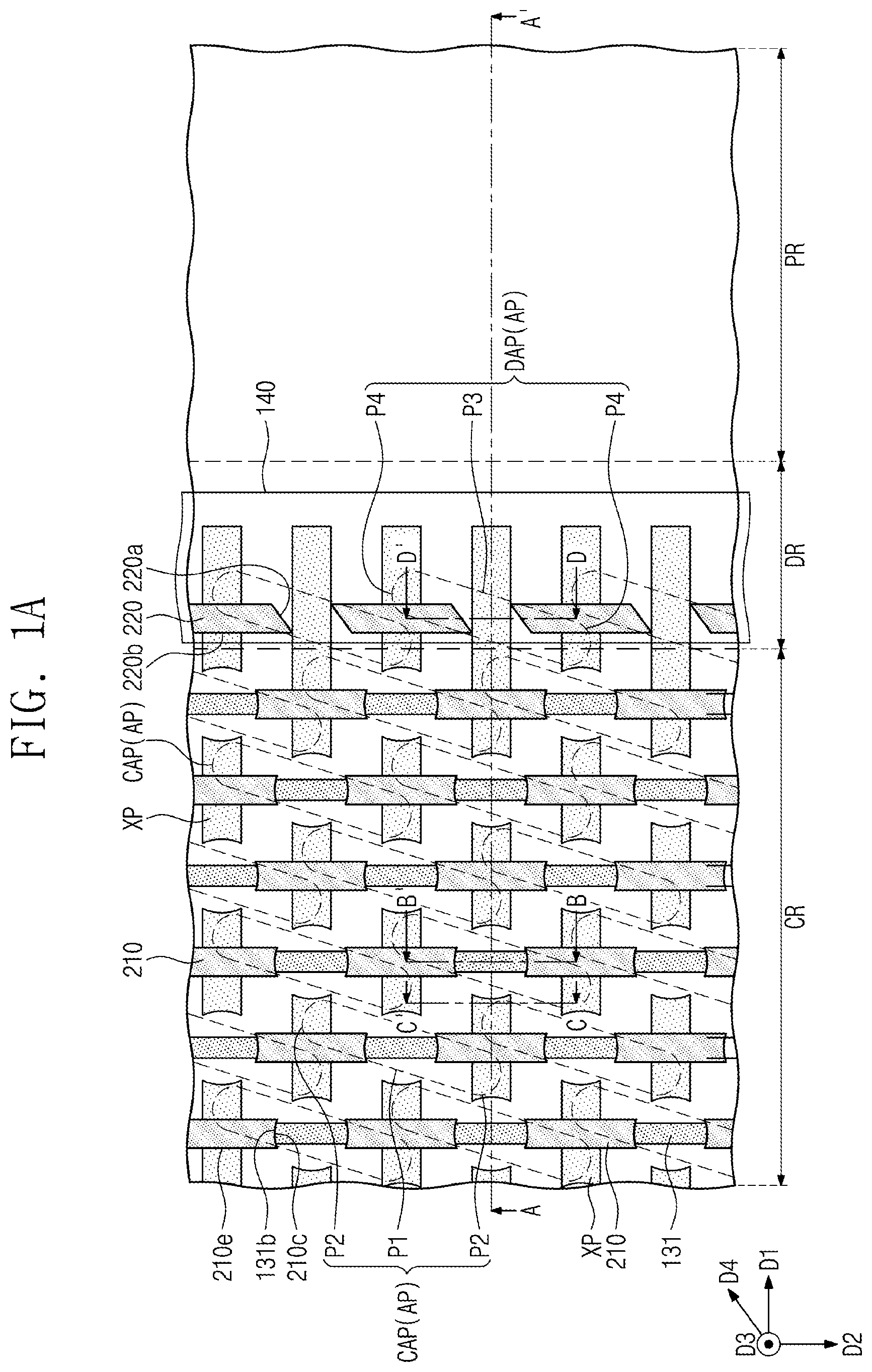 Patent US12453082 Figure 1 – Semiconductor device having a cell separation pattern in contact with the bit line contact