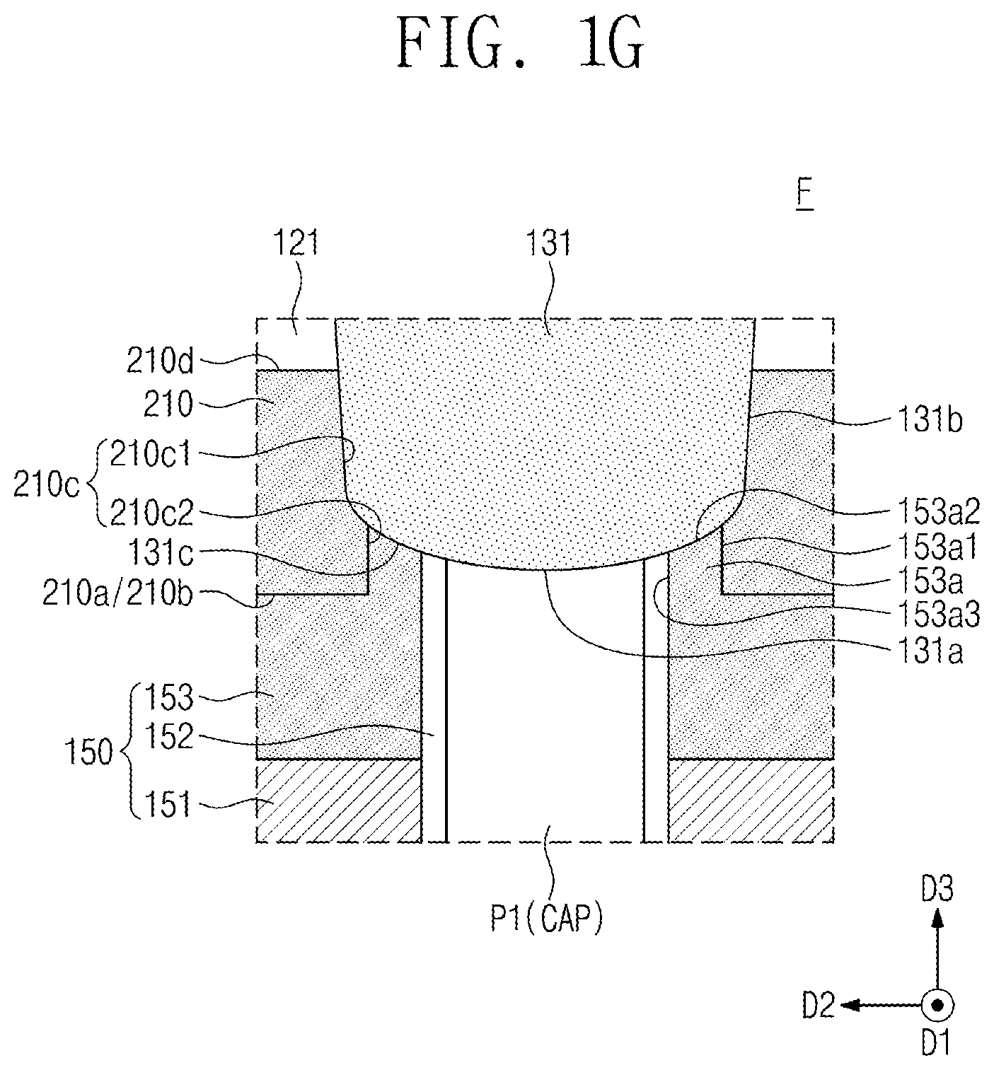 Patent US12453082 Figure 7 – Semiconductor device having a cell separation pattern in contact with the bit line contact