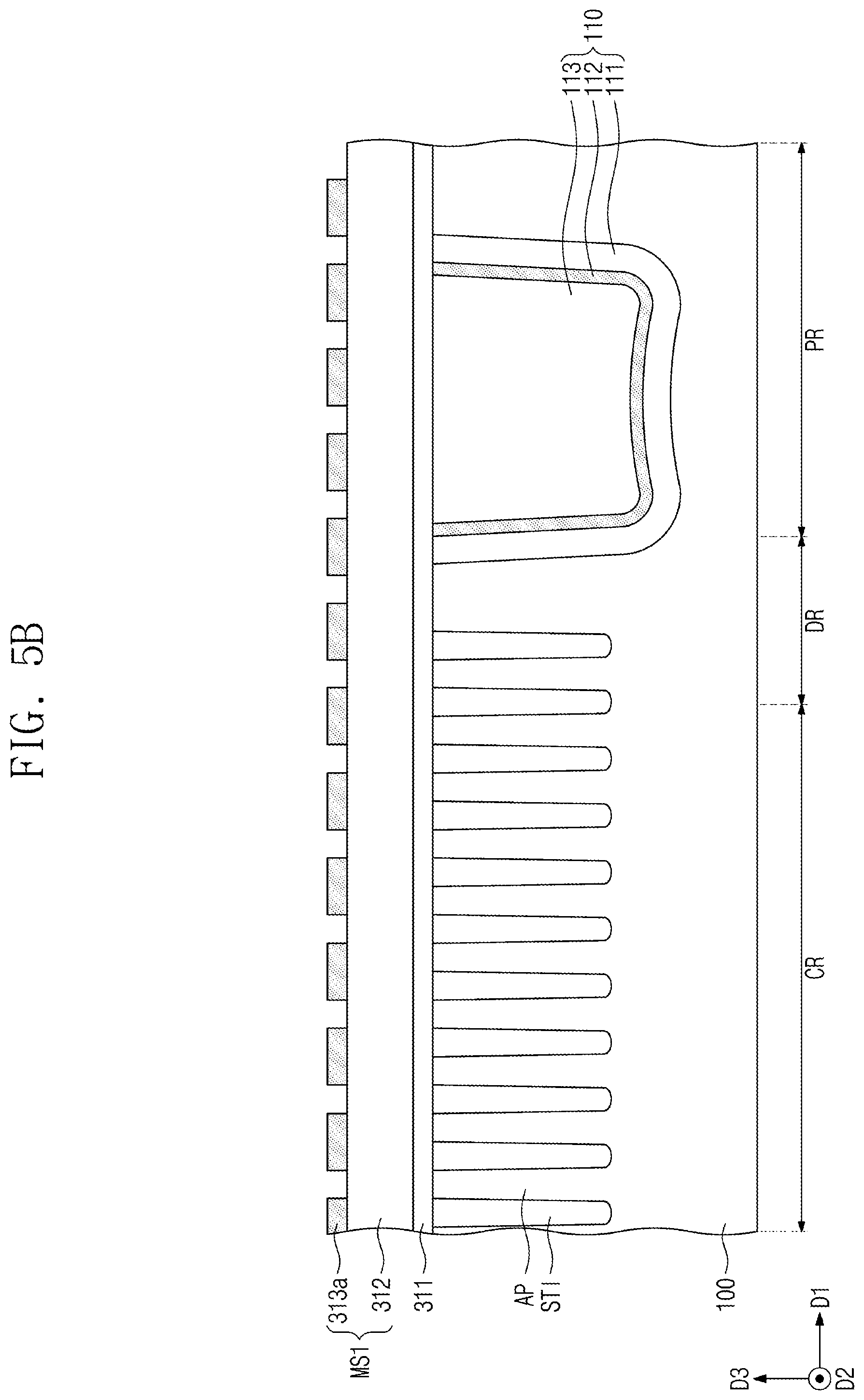 Patent US12453082 Figure 16 – Semiconductor device having a cell separation pattern in contact with the bit line contact