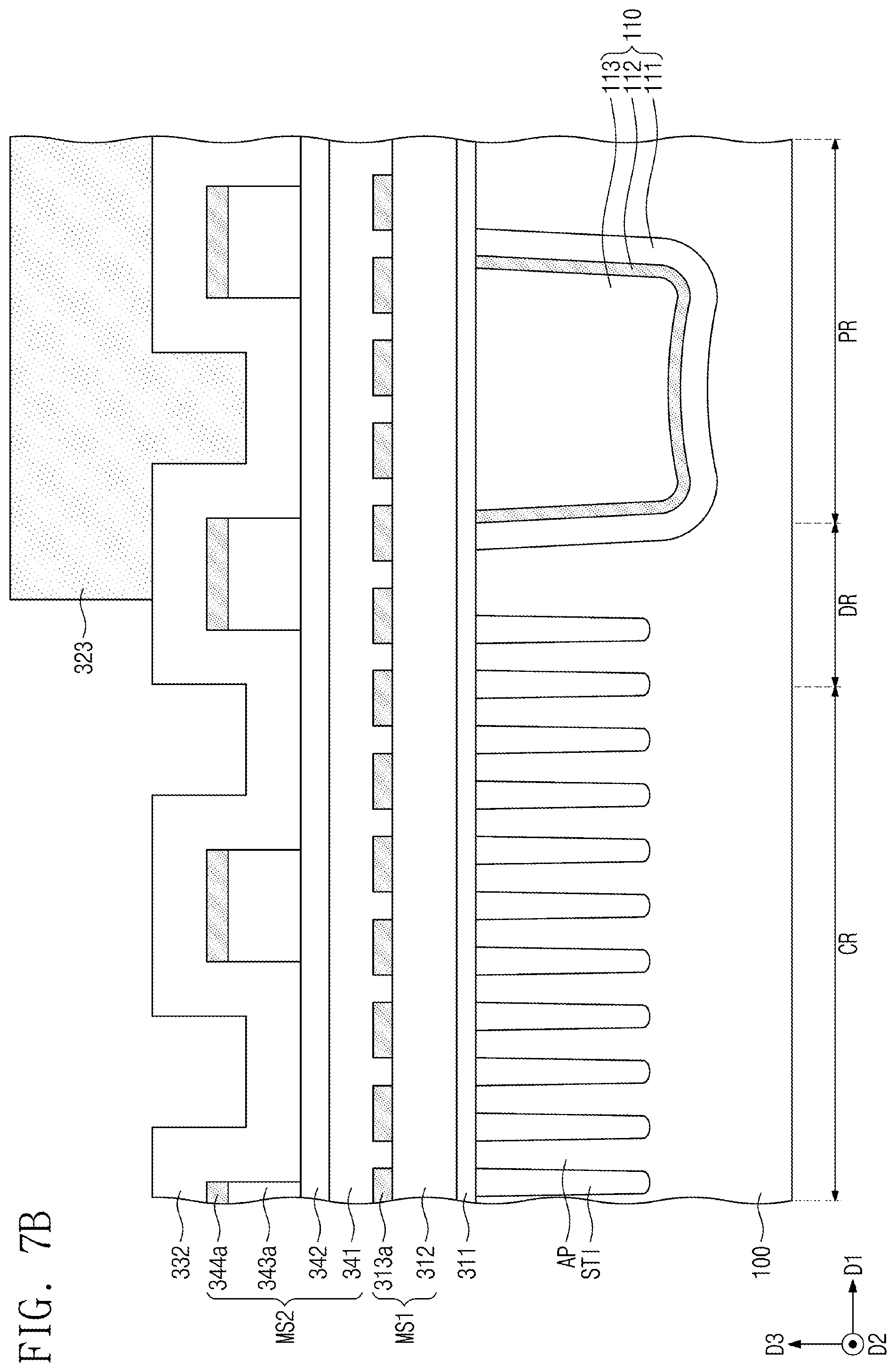 Patent US12453082 Figure 20 – Semiconductor device having a cell separation pattern in contact with the bit line contact
