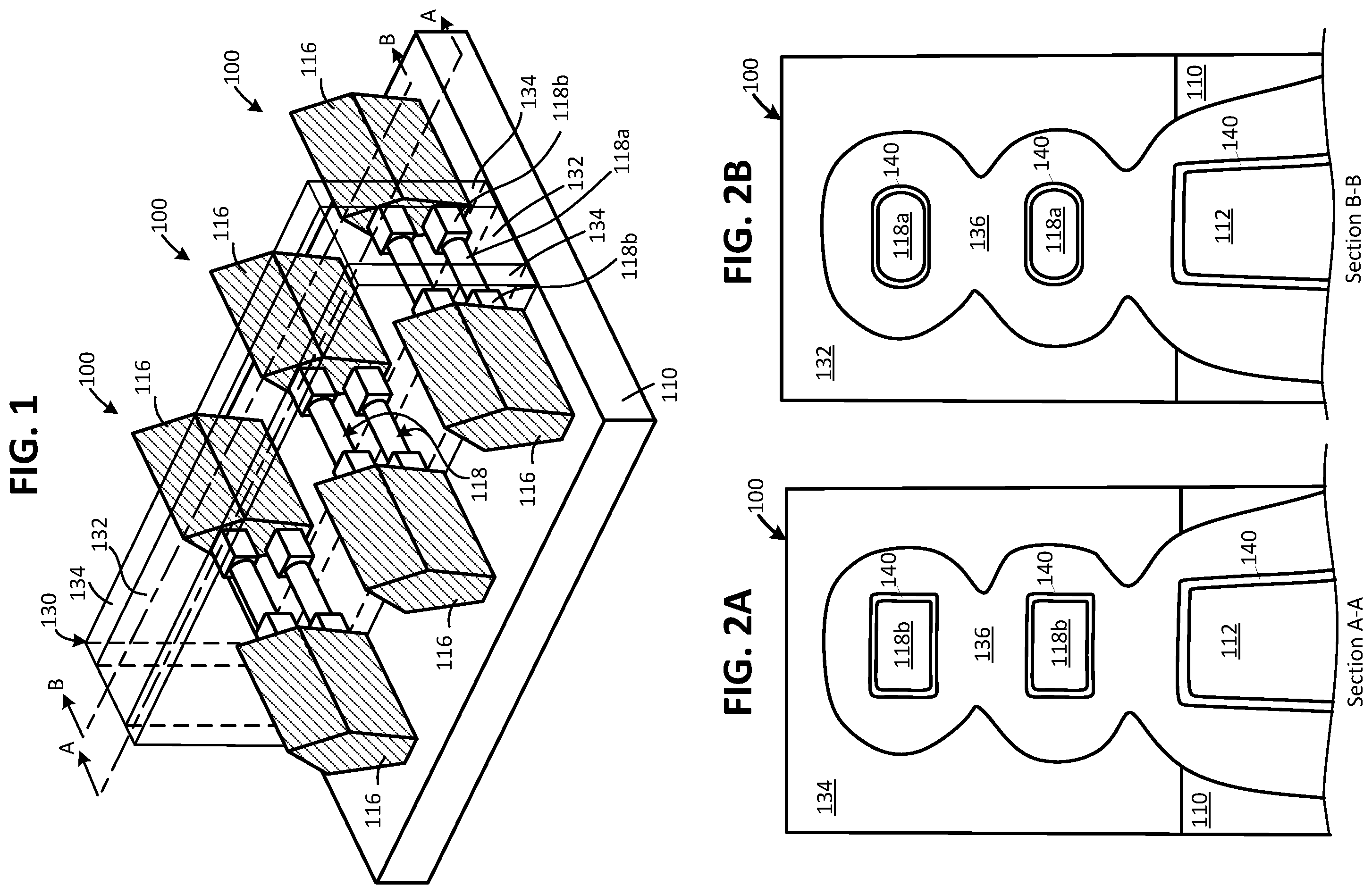 Patent US12453115 Figure 1 – Nanowire transistor structure and method of shaping