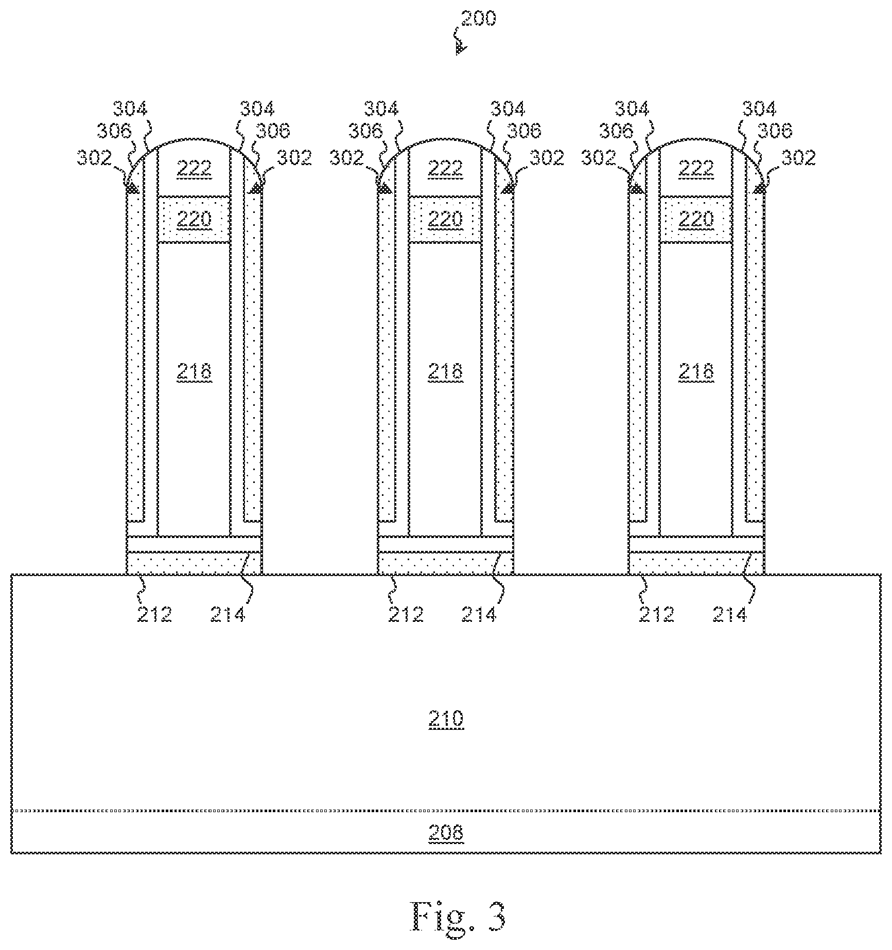 Patent US12453174 Figure 4 – Integrated circuits with finFET gate structures