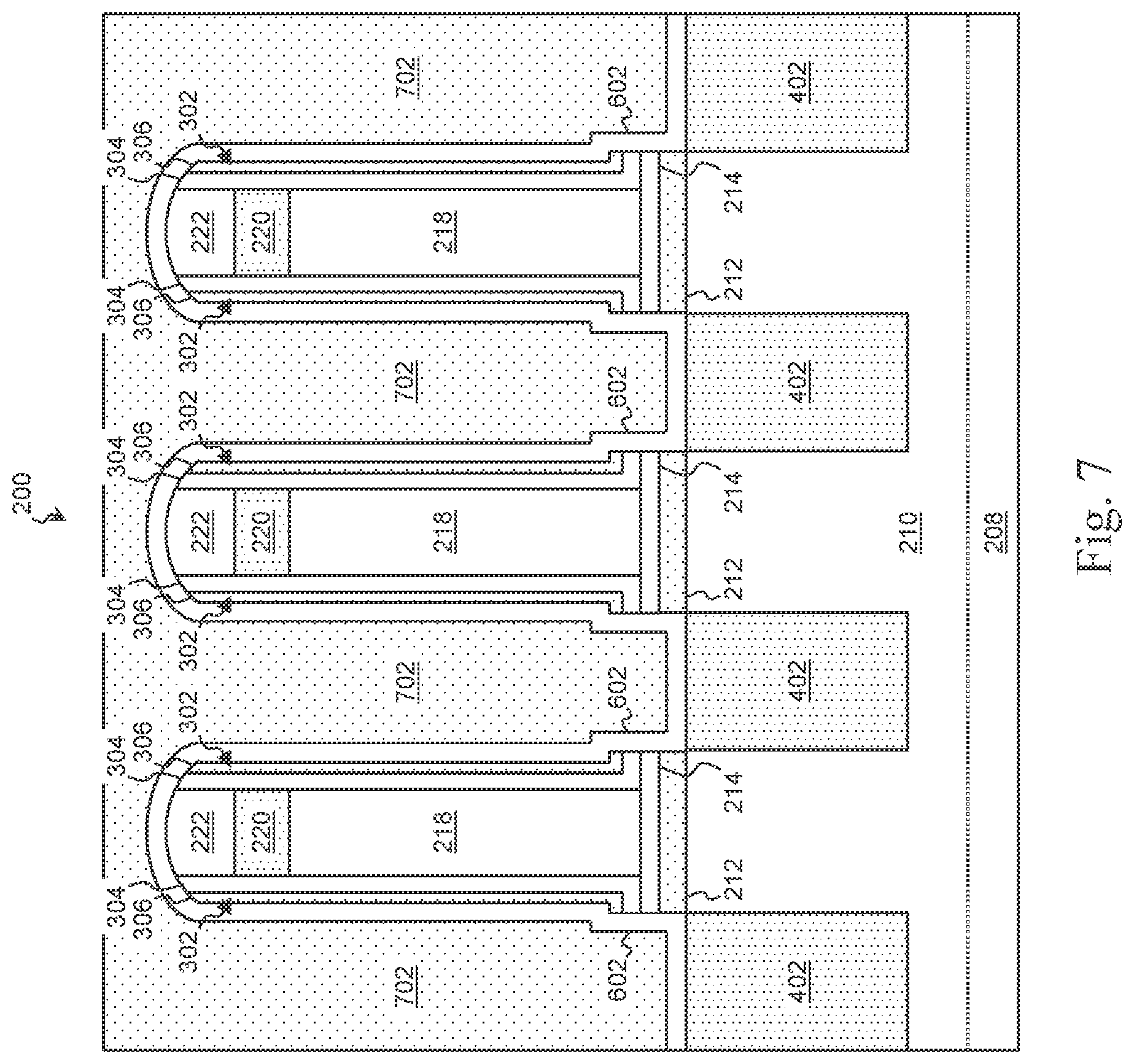 Patent US12453174 Figure 8 – Integrated circuits with finFET gate structures