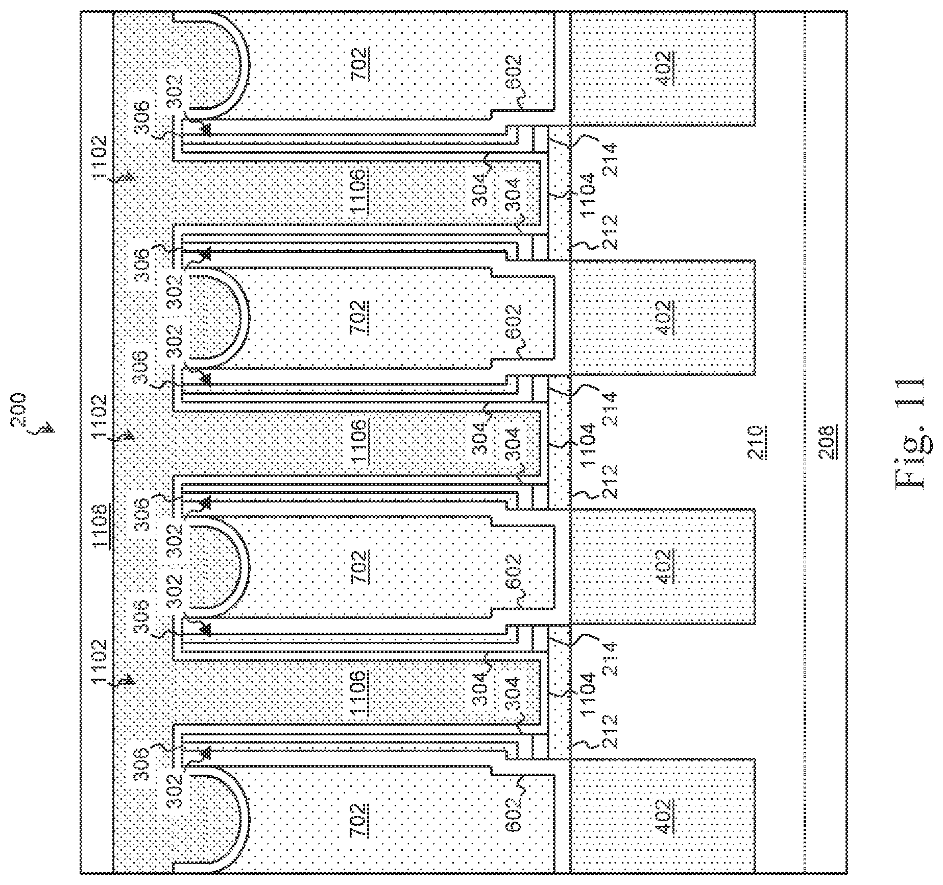 Patent US12453174 Figure 12 – Integrated circuits with finFET gate structures