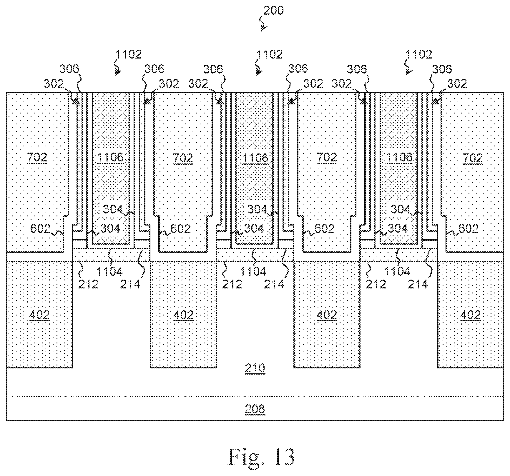 Patent US12453174 Figure 14 – Integrated circuits with finFET gate structures