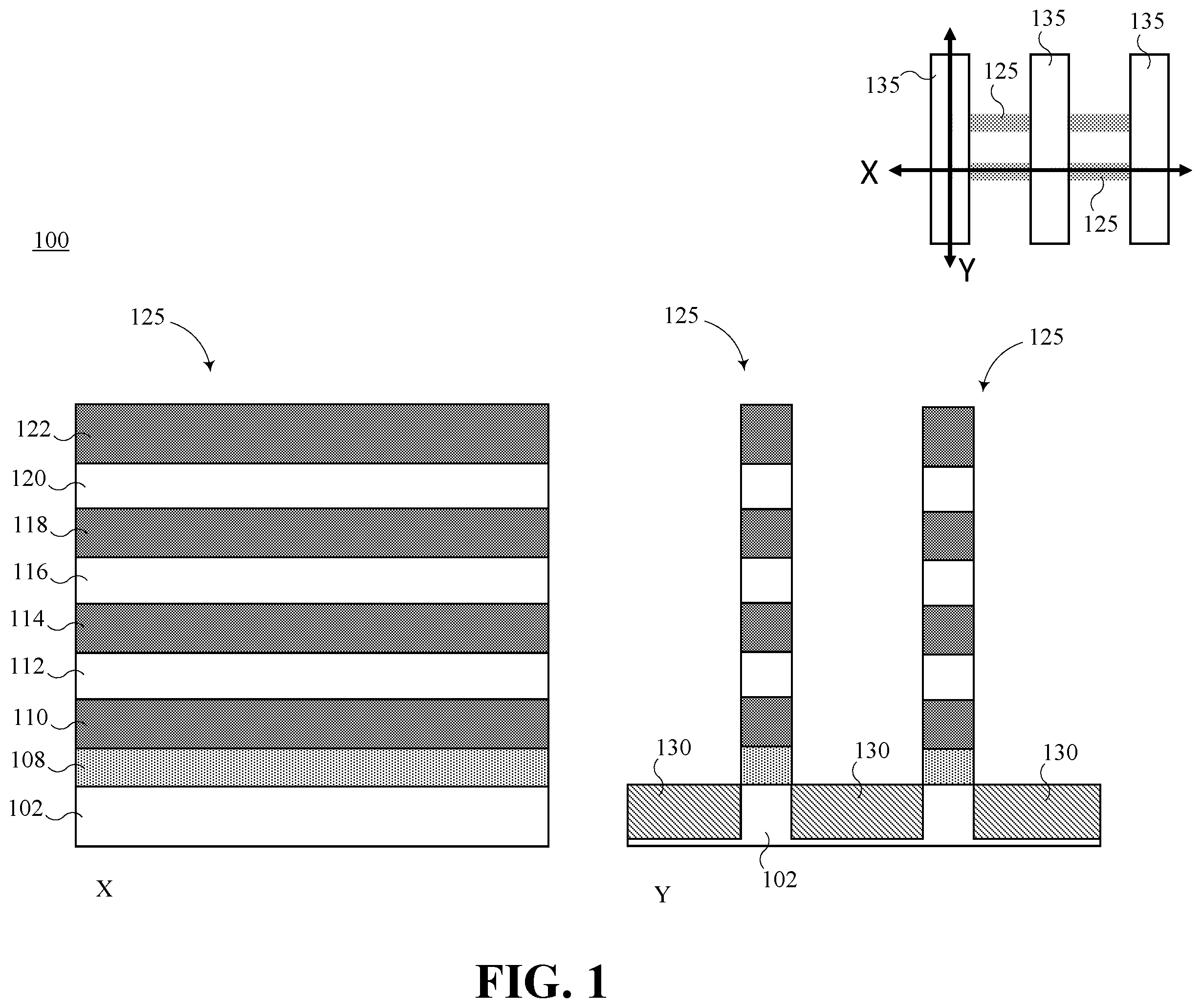 Patent US12453176 Figure 1 – Heterogeneous gate all around dielectric thickness