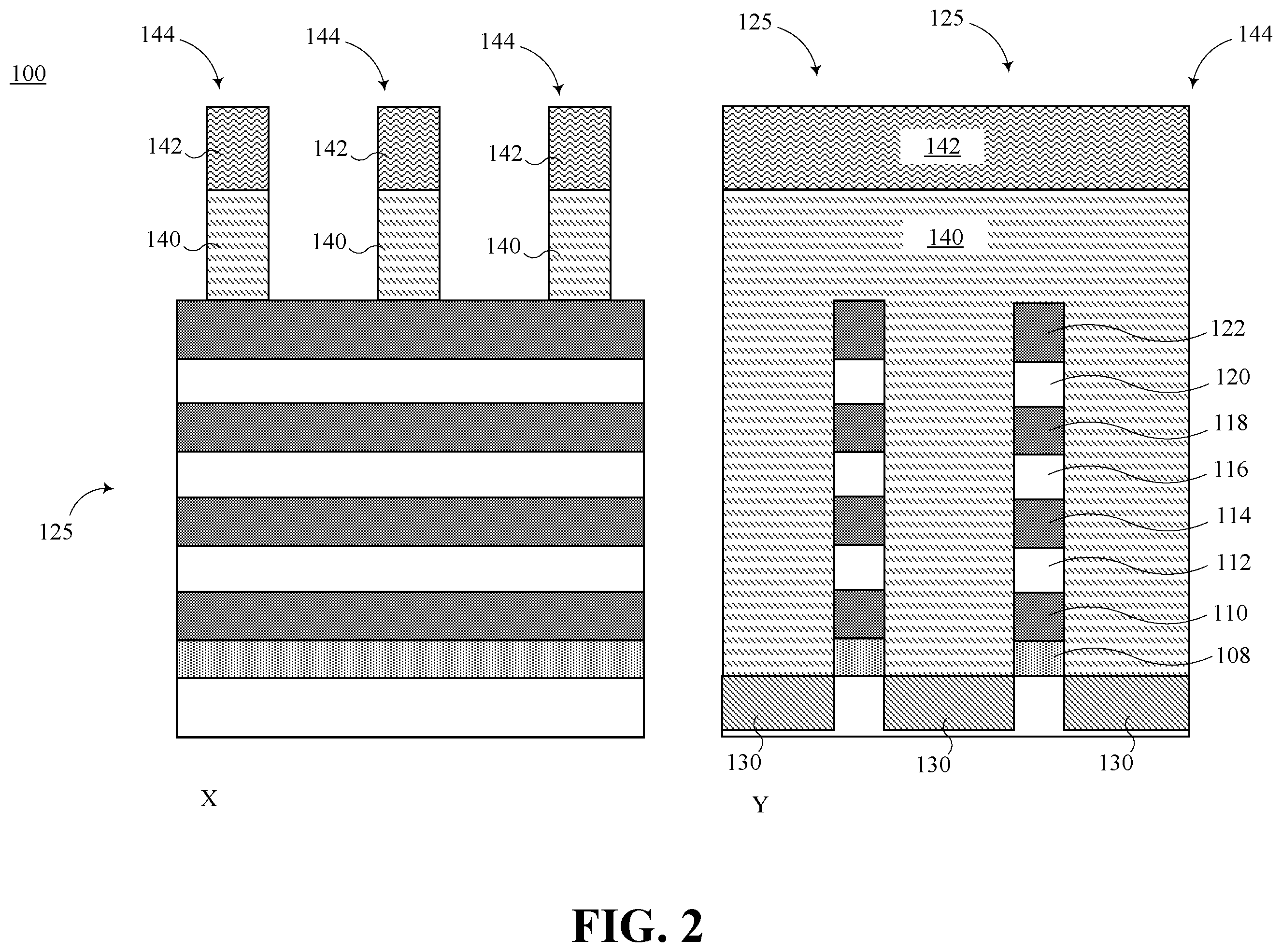 Patent US12453176 Figure 2 – Heterogeneous gate all around dielectric thickness