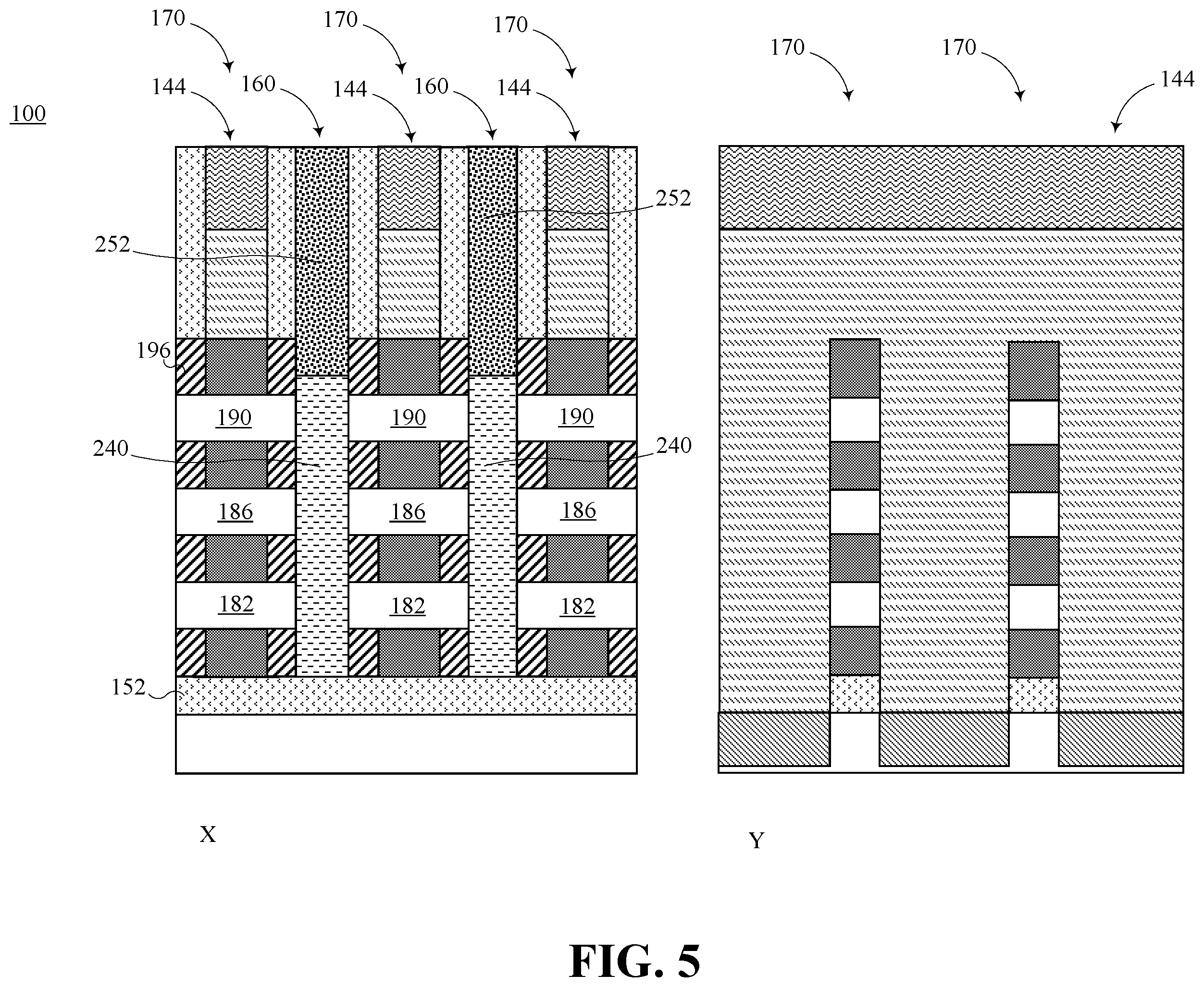 Patent US12453176 Figure 5 – Heterogeneous gate all around dielectric thickness