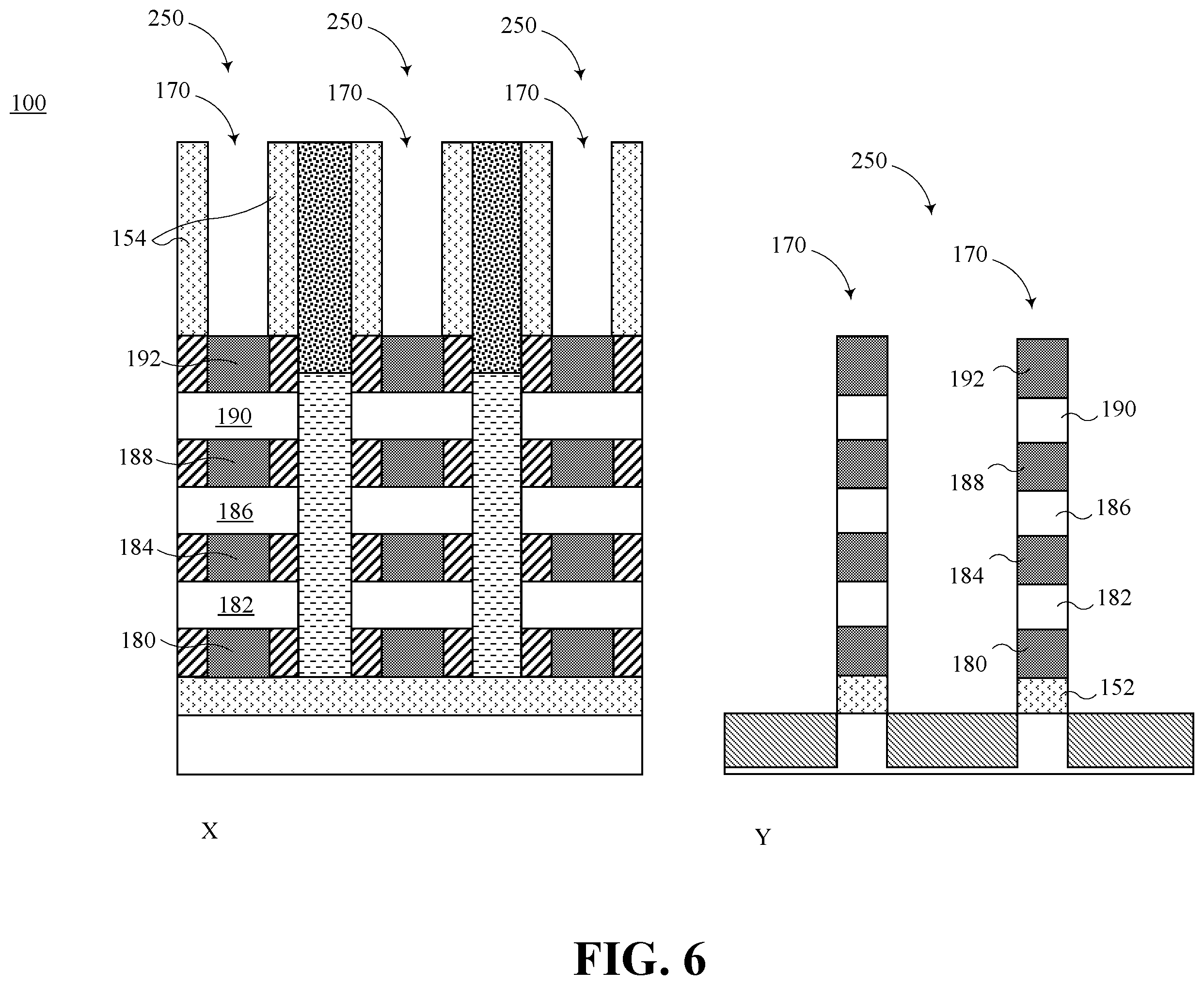 Patent US12453176 Figure 6 – Heterogeneous gate all around dielectric thickness