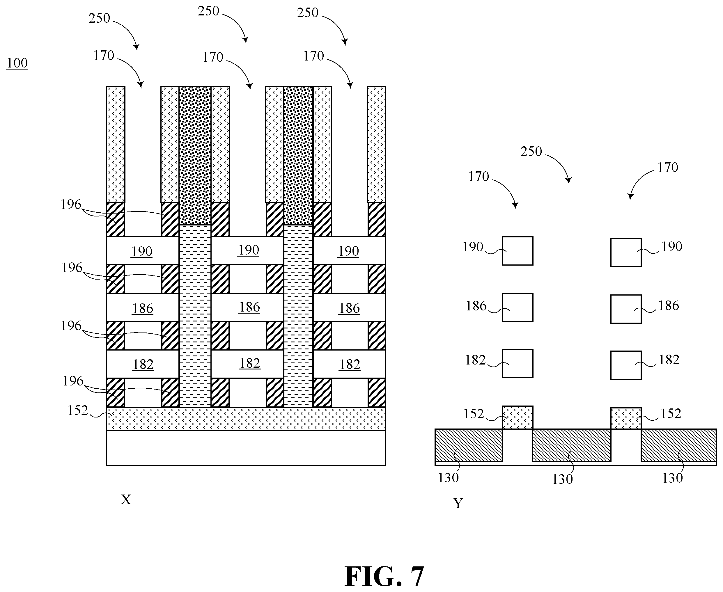Patent US12453176 Figure 7 – Heterogeneous gate all around dielectric thickness