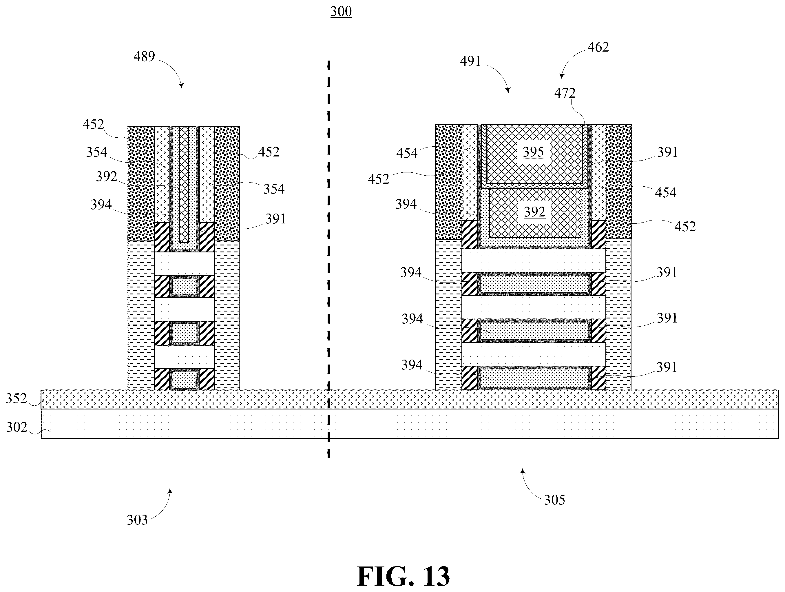 Patent US12453176 Figure 13 – Heterogeneous gate all around dielectric thickness