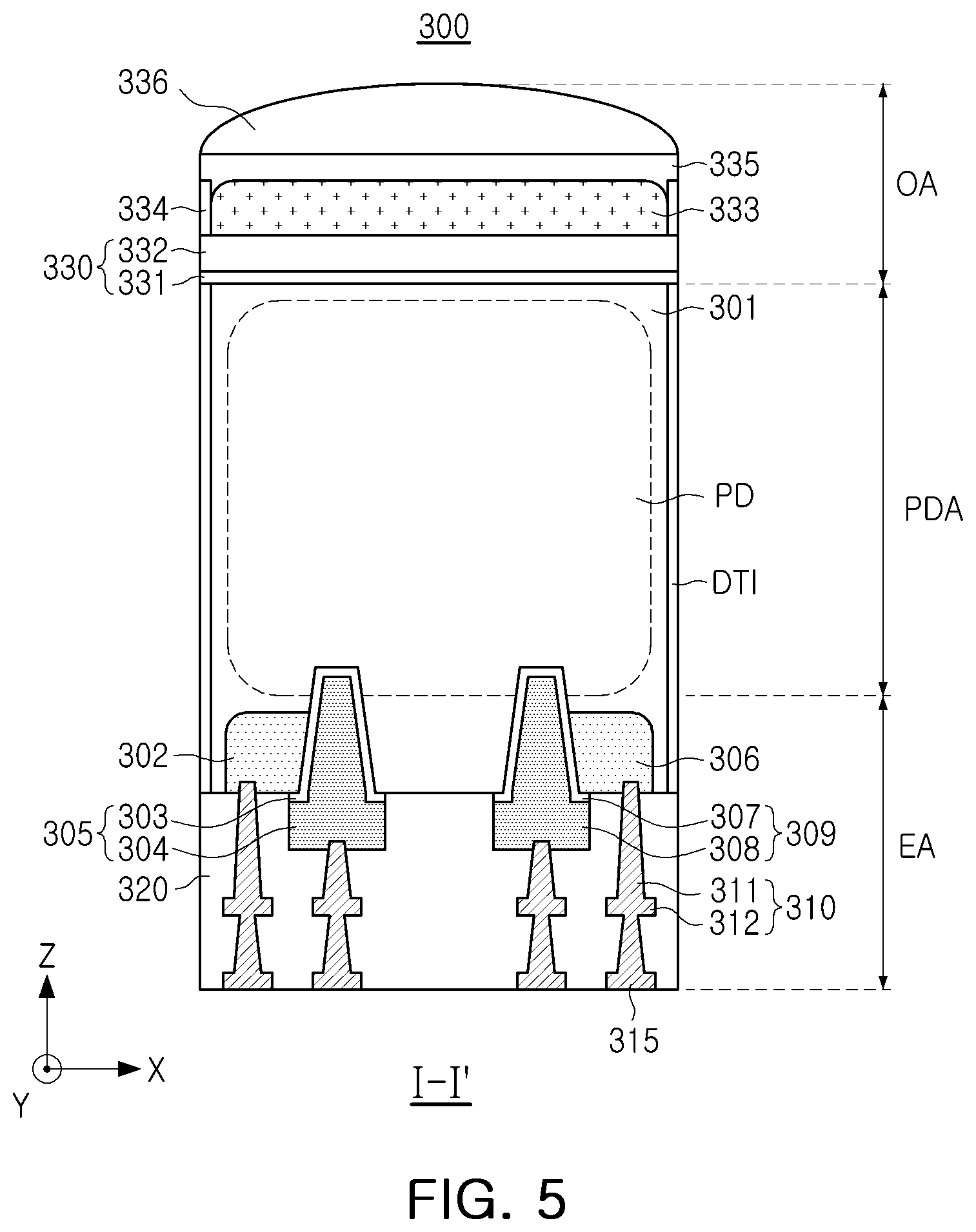 Patent US12453200 Figure 5 – Image sensor