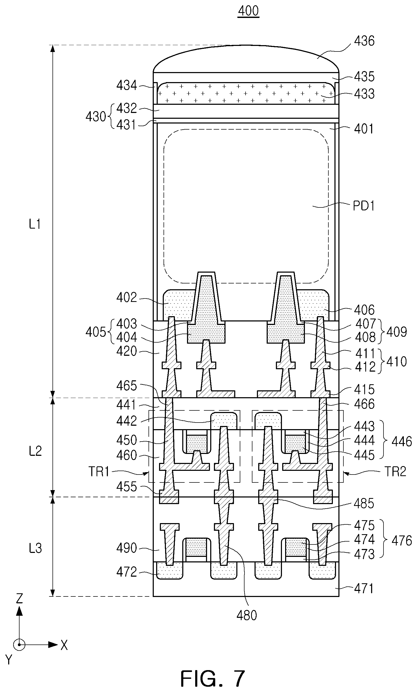 Patent US12453200 Figure 7 – Image sensor