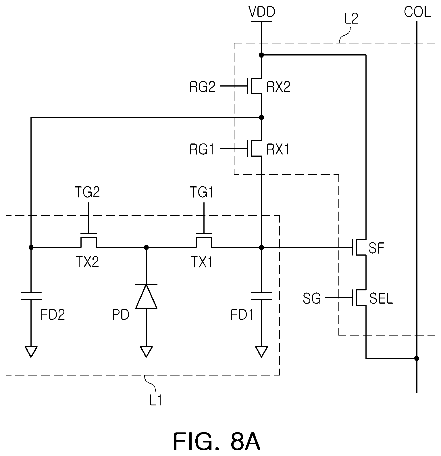 Patent US12453200 Figure 8 – Image sensor