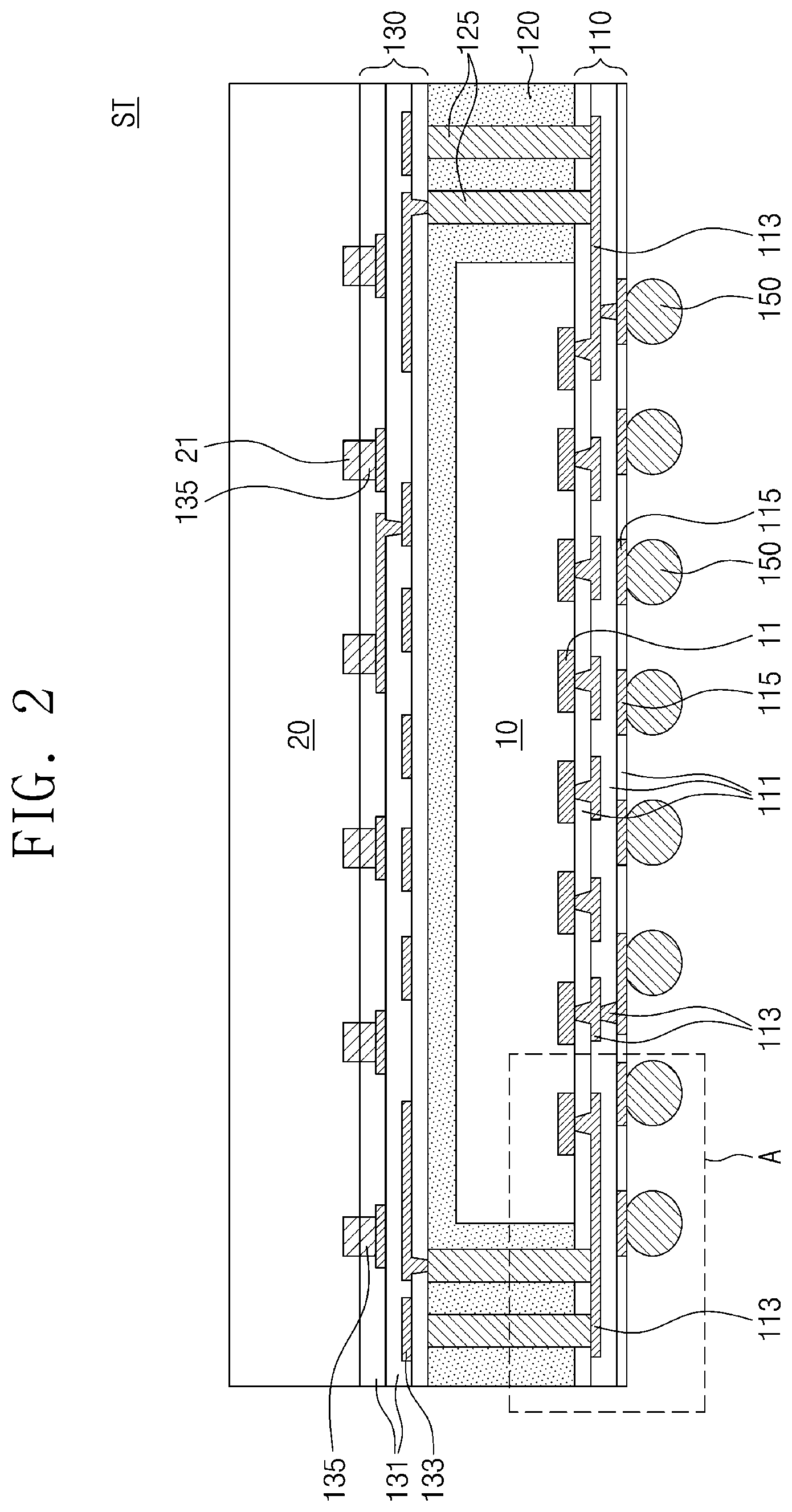 Patent US12453204 Figure 2 – Semiconductor package and method of manufacturing the same