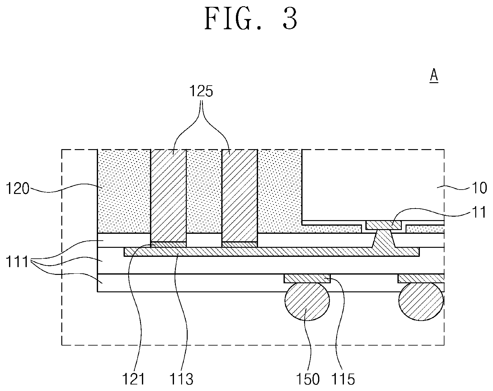 Patent US12453204 Figure 3 – Semiconductor package and method of manufacturing the same