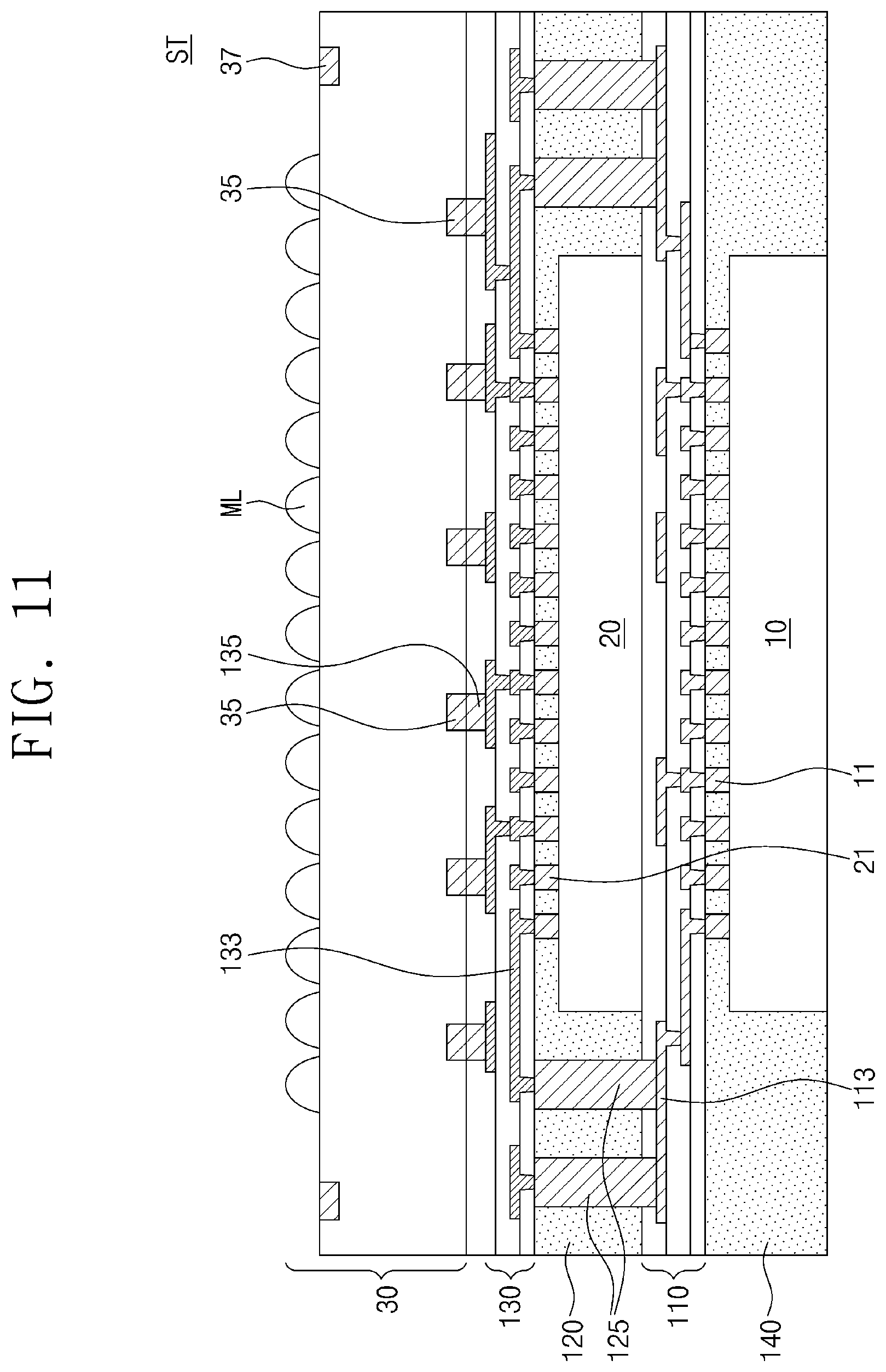 Patent US12453204 Figure 13 – Semiconductor package and method of manufacturing the same