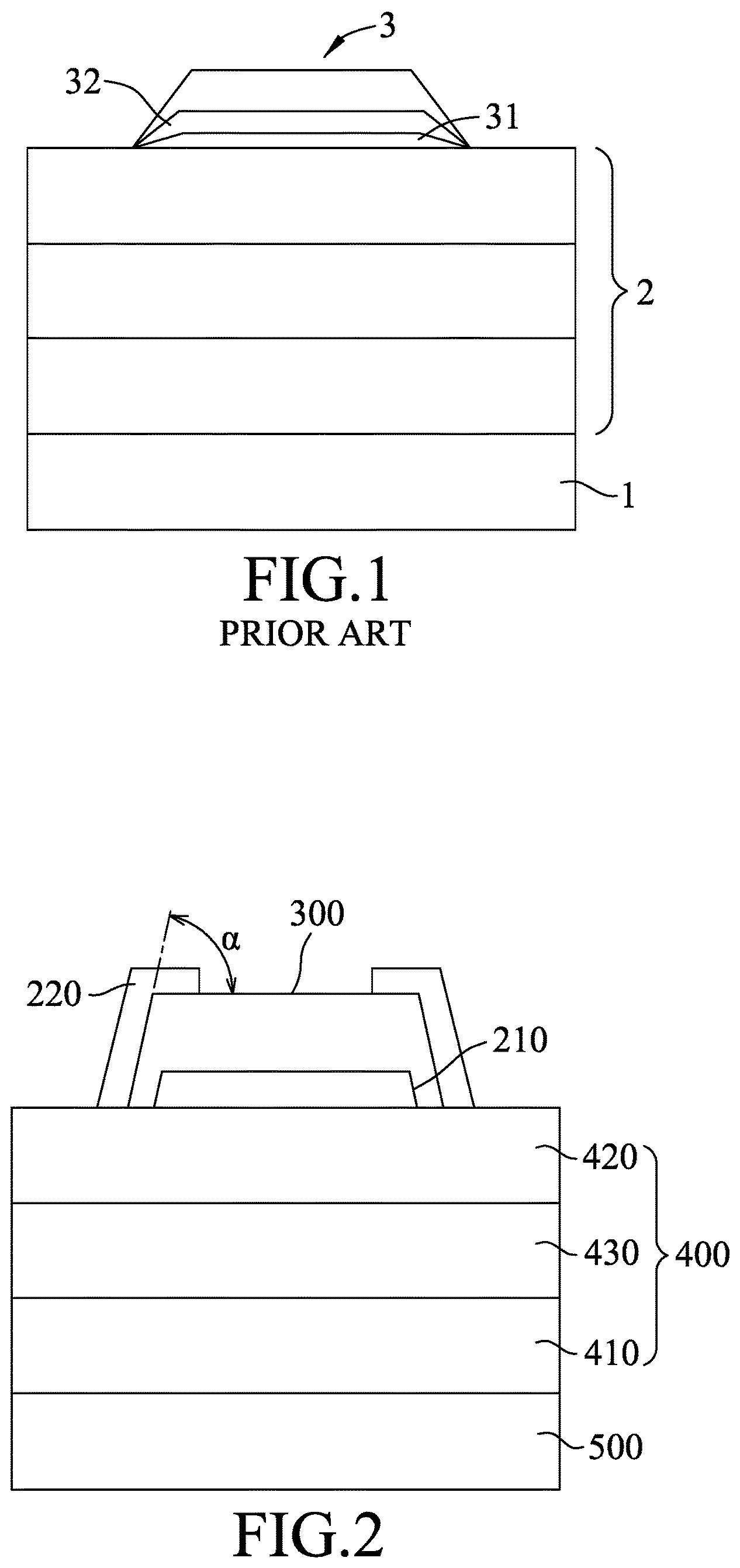 Patent US12453219 Figure 1 – Light emitting diode and method for making the same