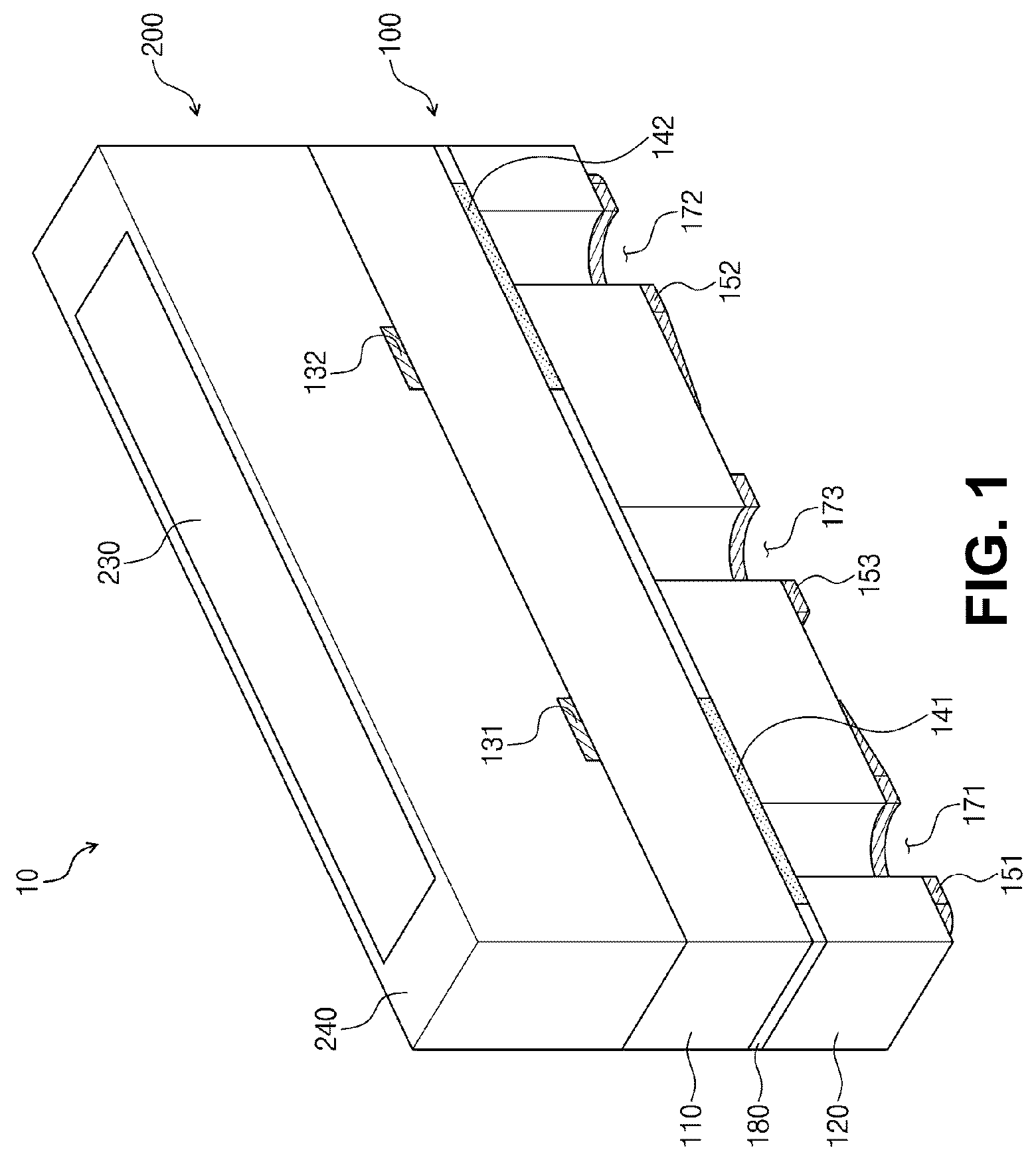 Patent US12453226 Figure 1 – Light emitting diode, light emitting diode module, and display device including the same