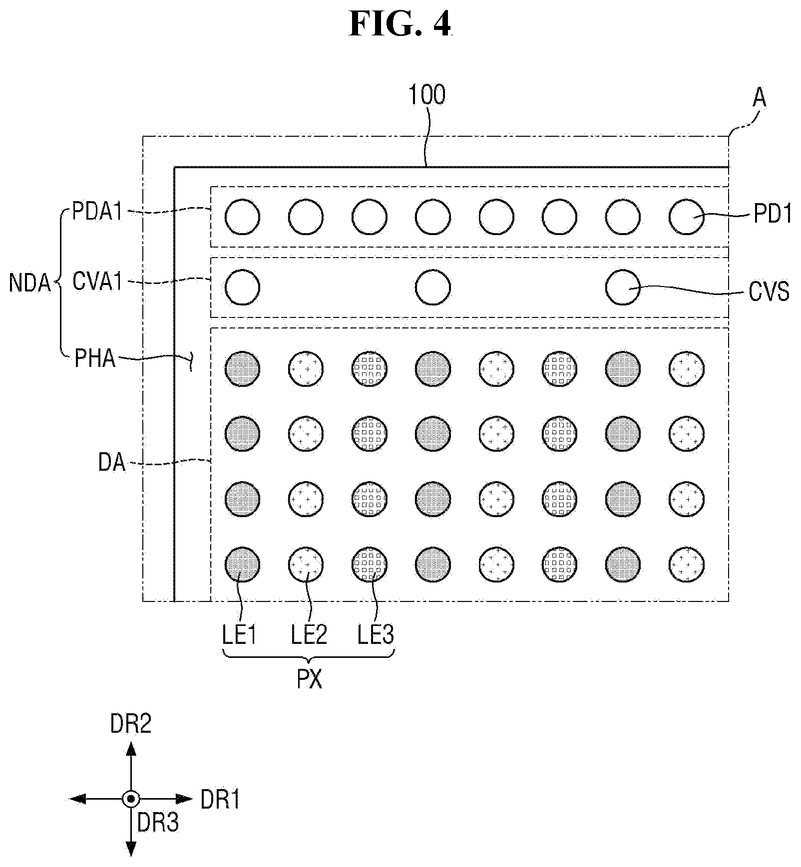Patent US12453229 Figure 4 – Display device and method of fabricating the same