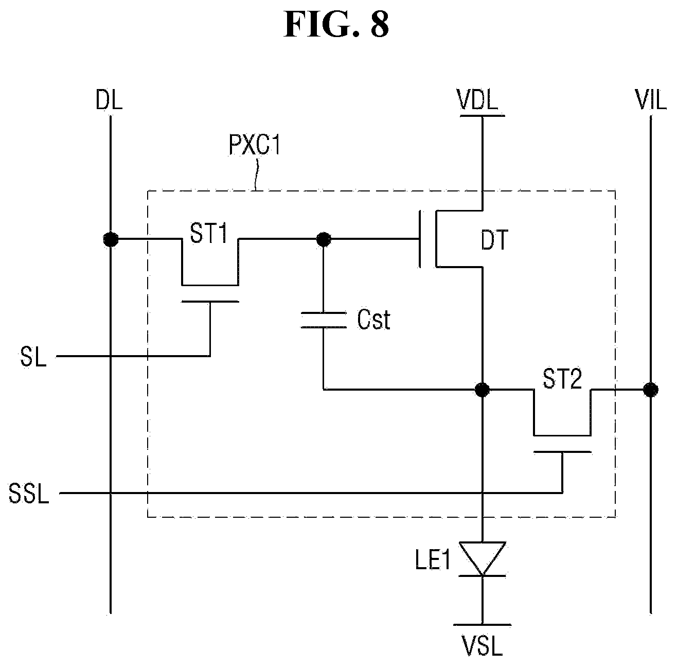 Patent US12453229 Figure 8 – Display device and method of fabricating the same