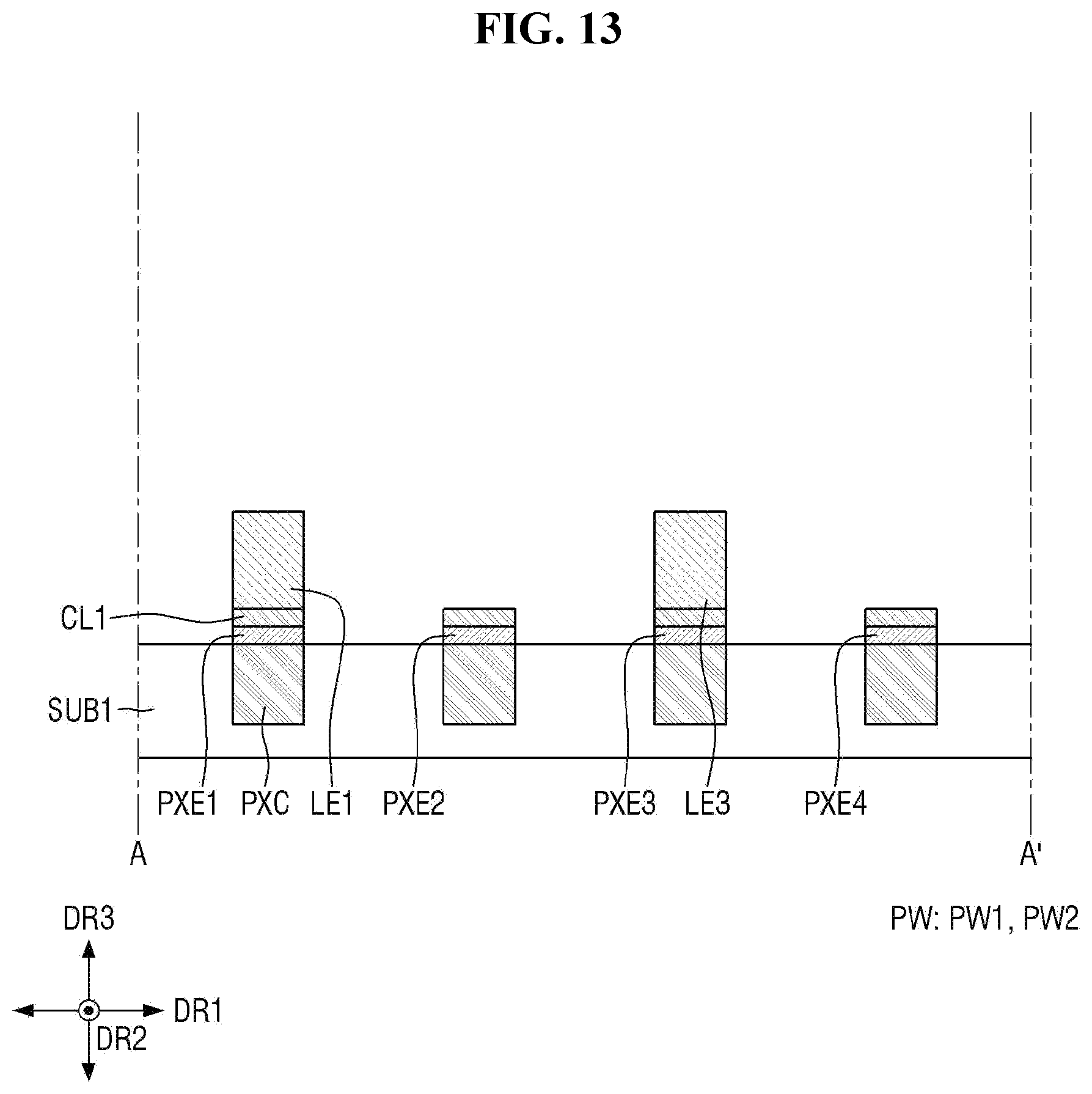 Patent US12453229 Figure 14 – Display device and method of fabricating the same
